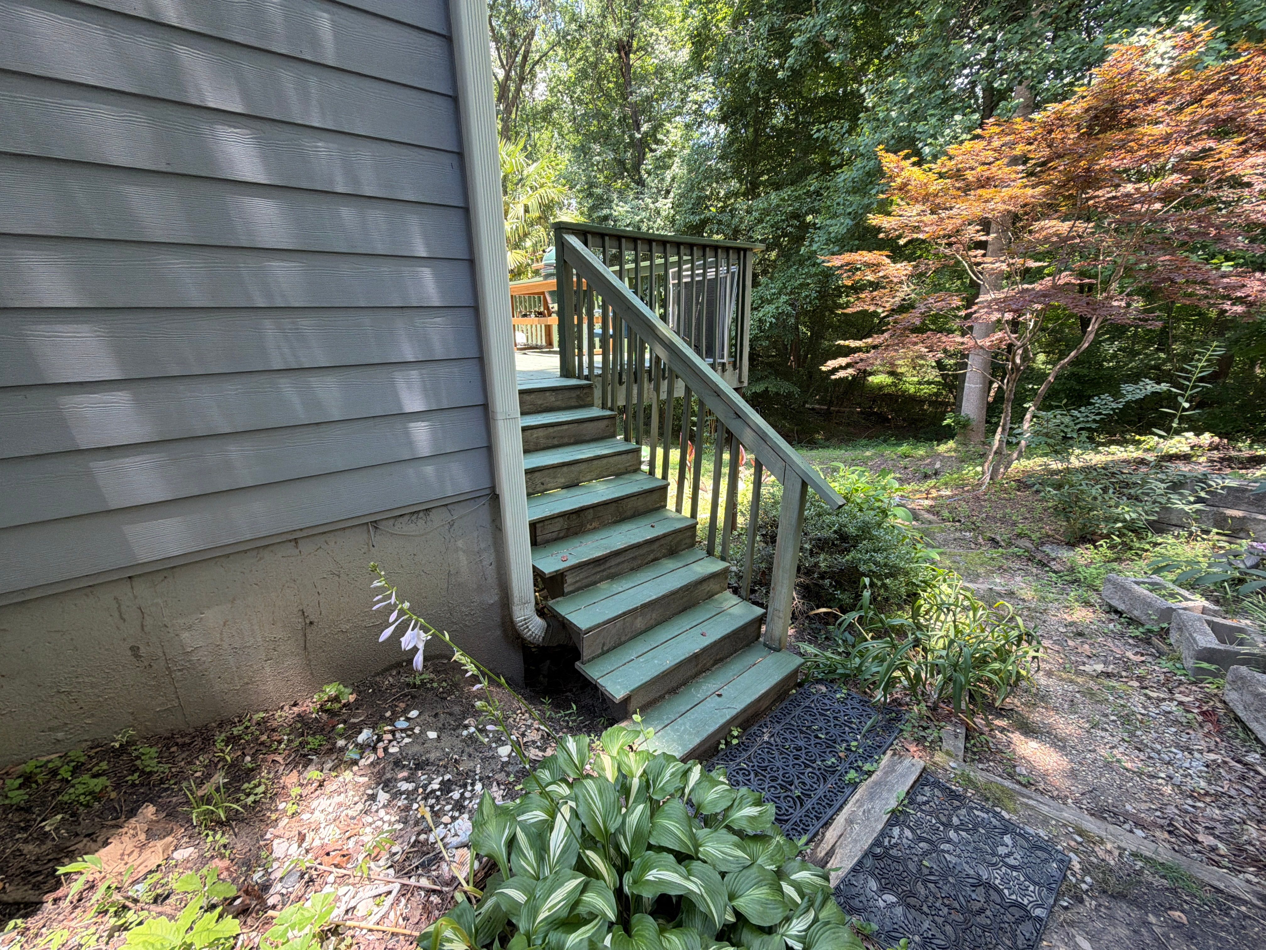 Gwinett County Wood Deck Resurface with Graspable Handrail by Nelson Exteriors 