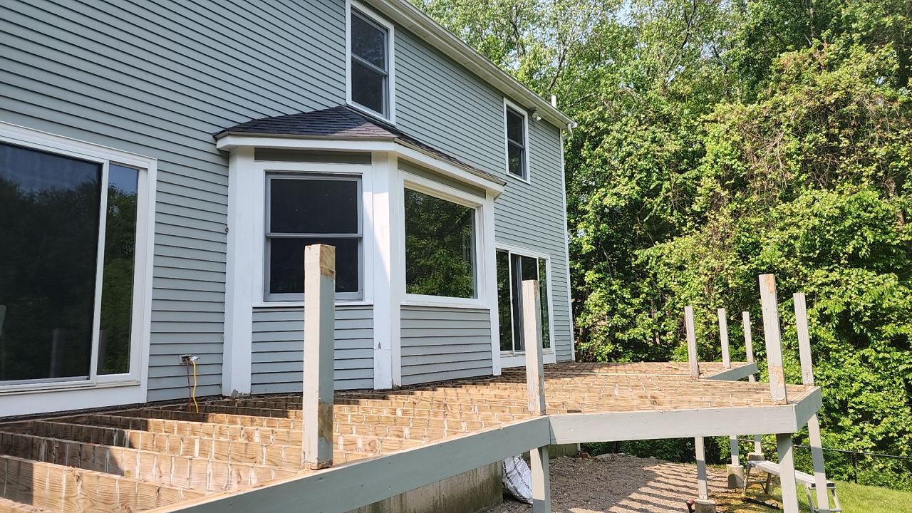 Deck refacing project in Framingham, MA by UBrothers Construction