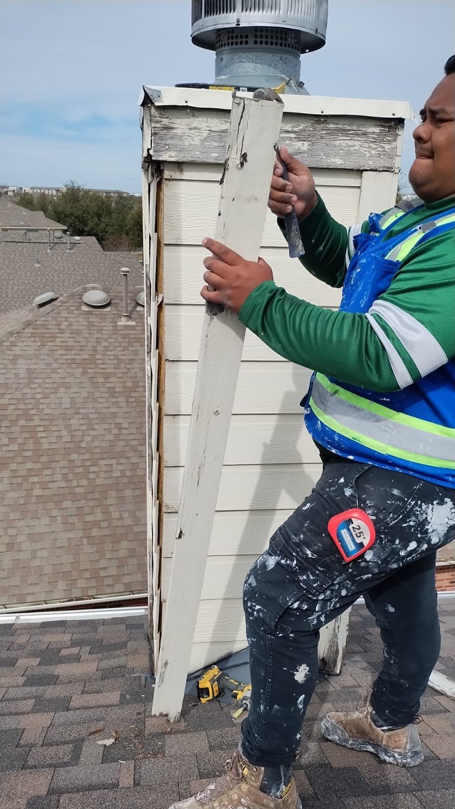 Architectural Shingle Roof Replacement and Storm Damage Restoration in Round Rock by Caliber Restoration LLC