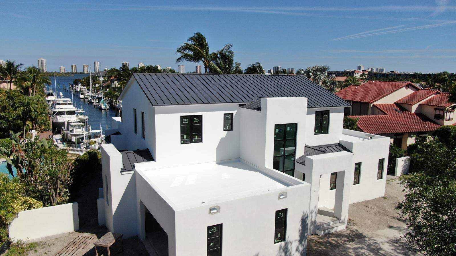 24ga 1.5" Mechanical Seam Slate Gray by Total Roofing System The Metal Roof Experts