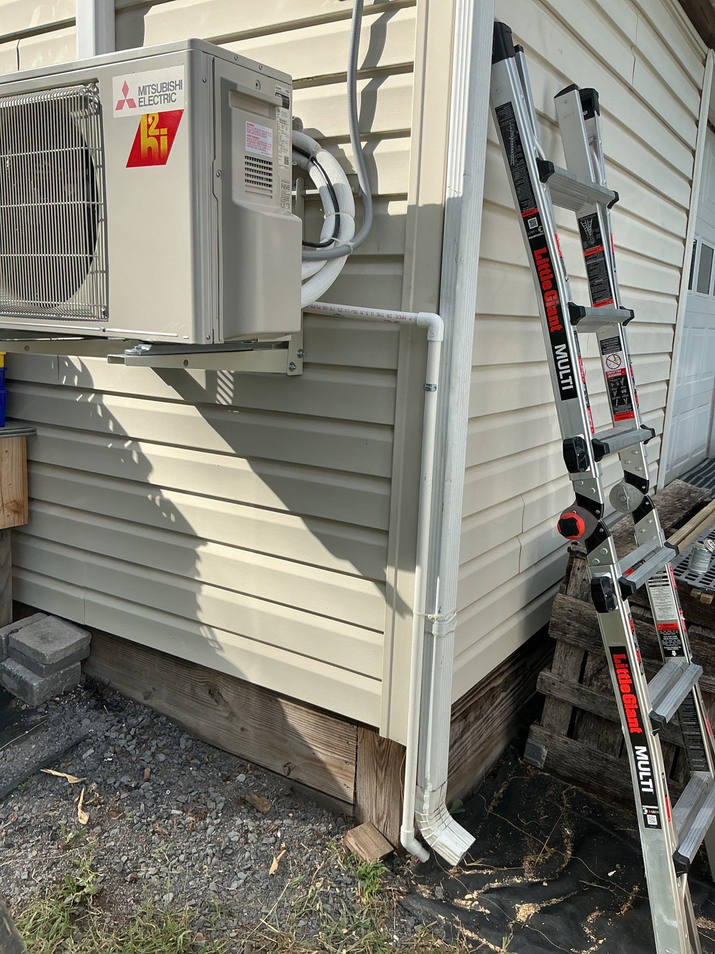 Mitsubishi Hyper Heat Mini-split Install by Elemental Heating and air conditioning LLC