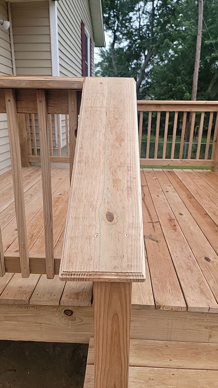 Deck Installation using Treated Lumber by Avalon Roofing and Exteriors