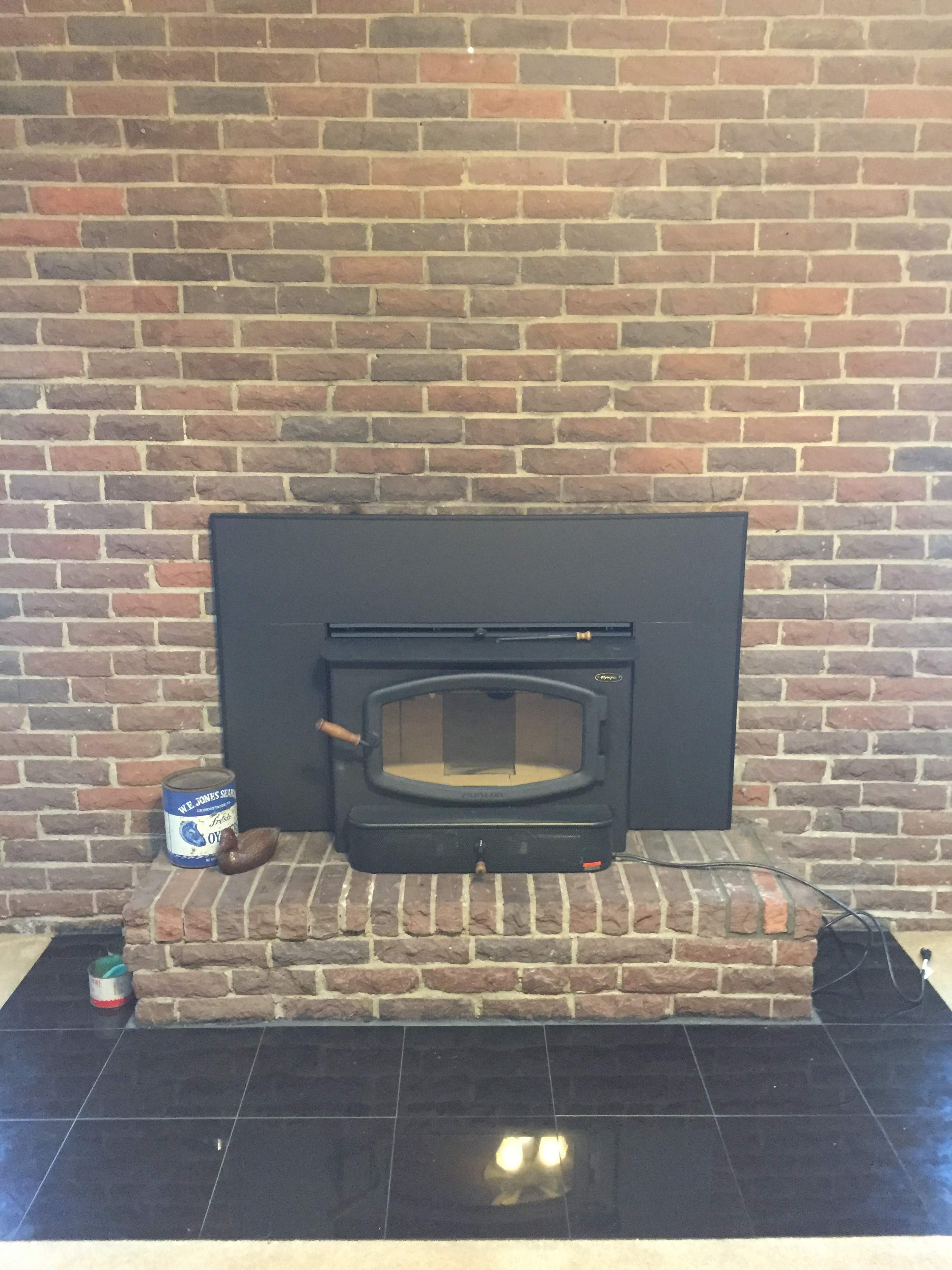Wood Stove Insert by Premier Chimney and Roofing