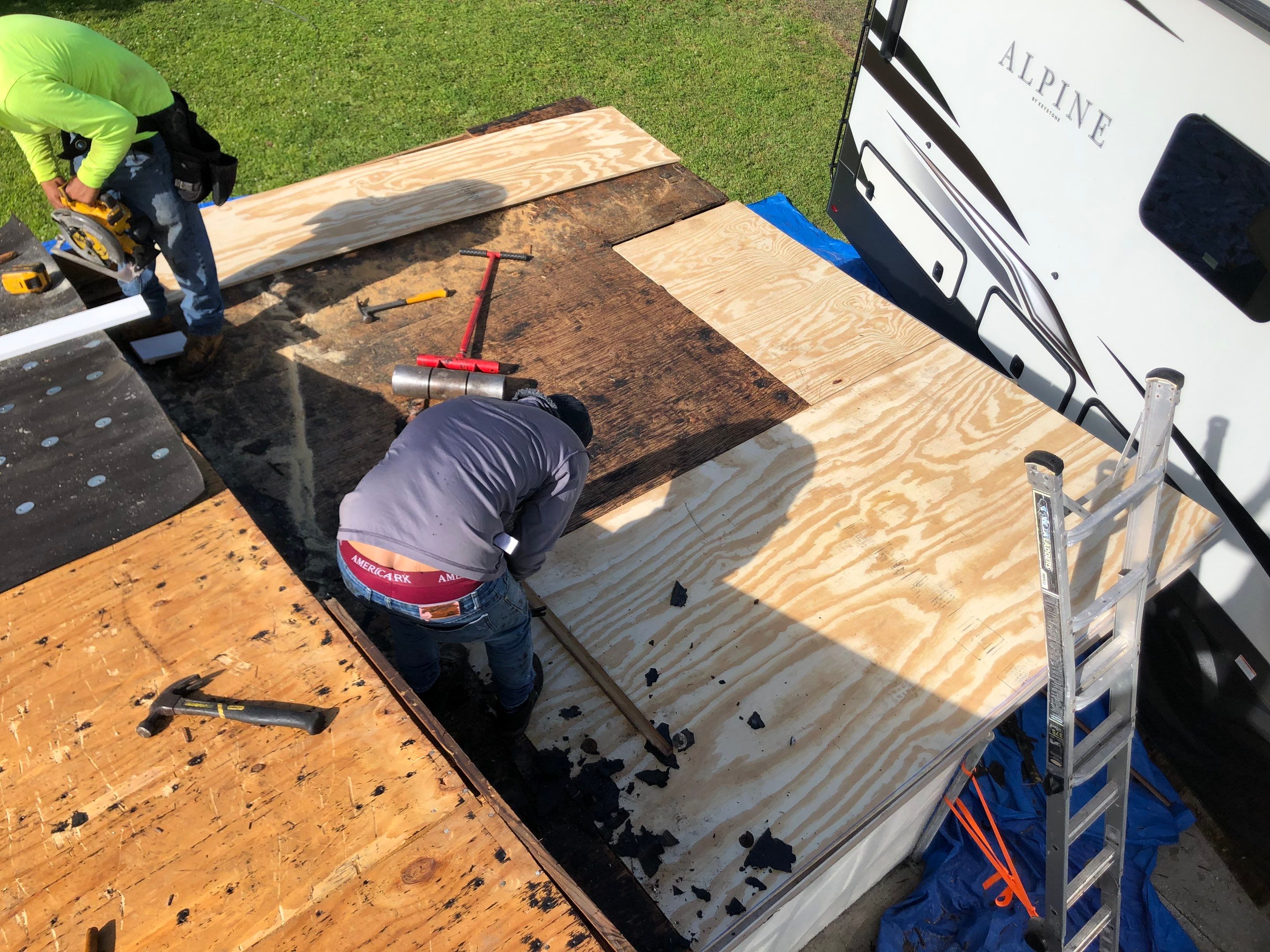 Residential Roofing Installation using Owens Corning Three Tab Shingles by First Due Roofing