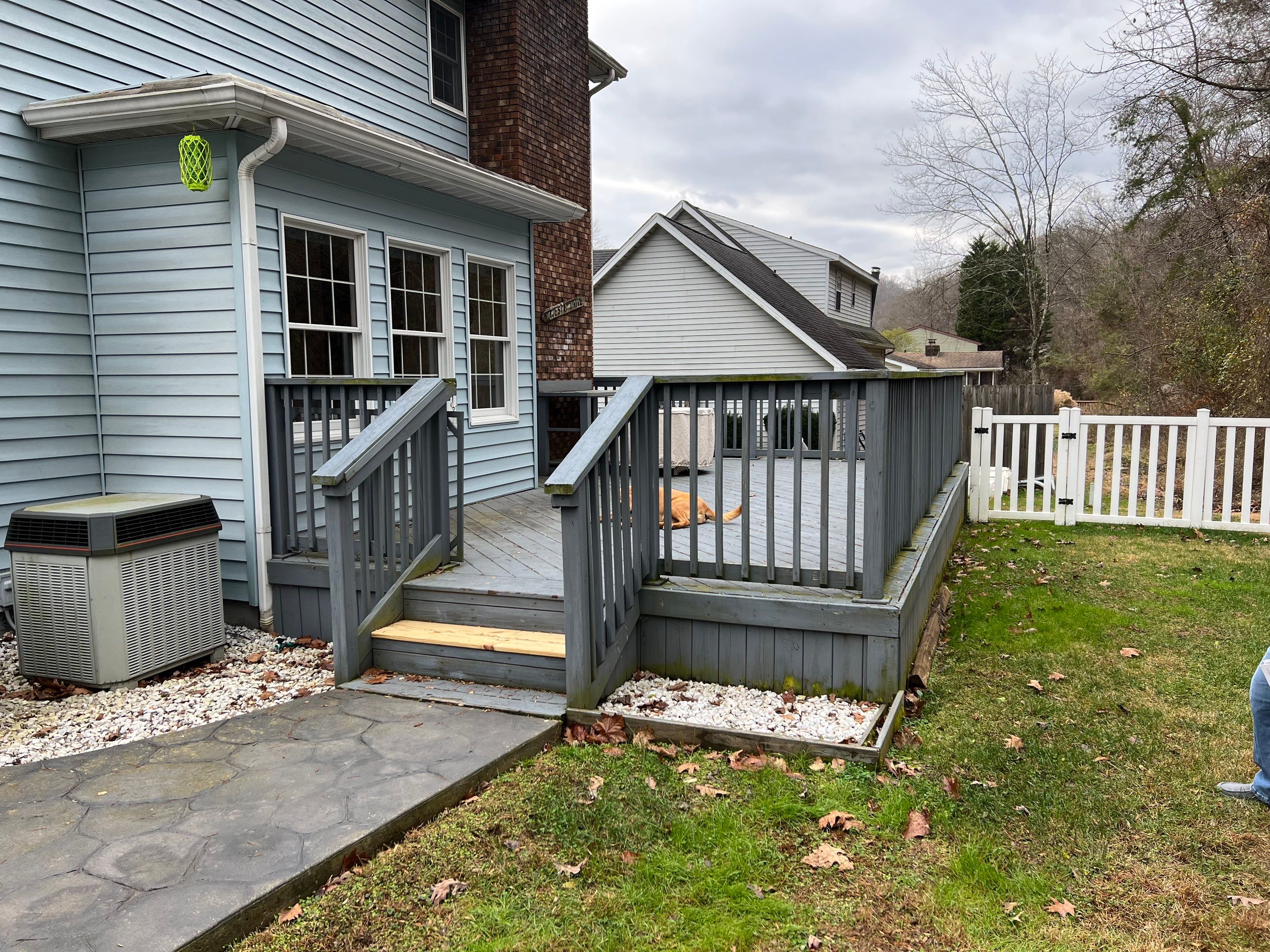 Deck Installation using Trex Decking and Railing  by Secure Construction Company Inc