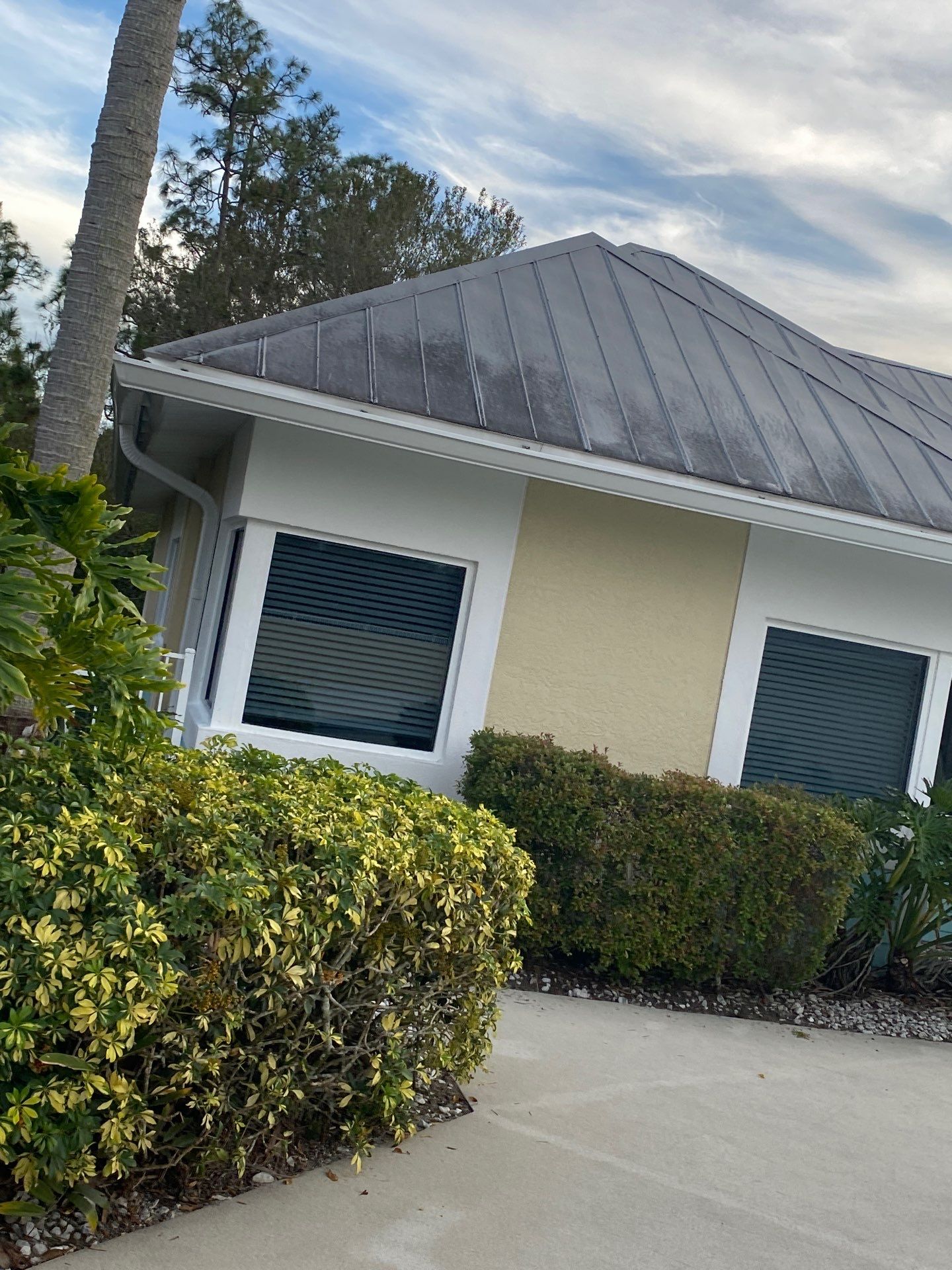 White K-Style Gutters in Fort Myers FL by Gutter Professors