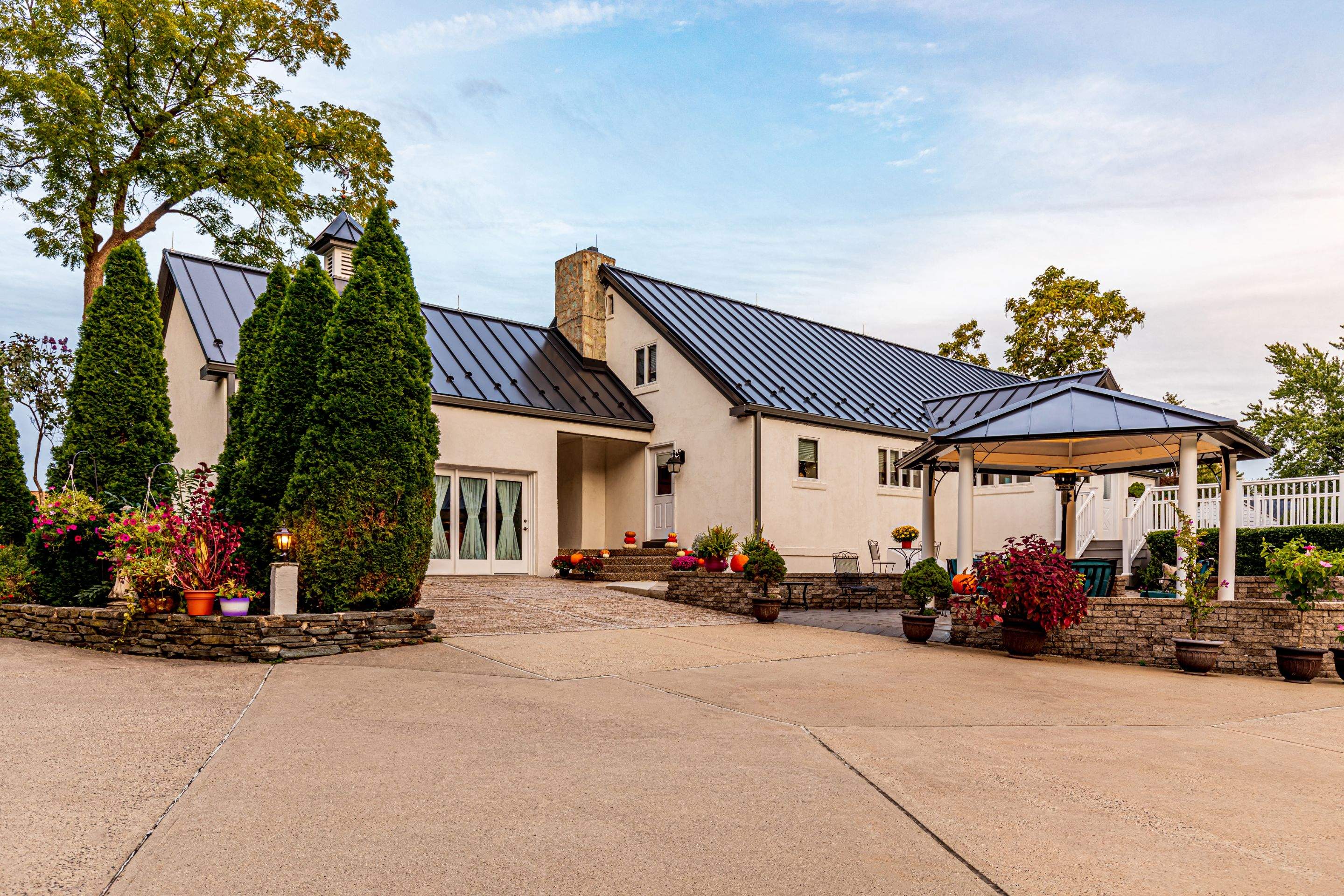 Metal roof-black by Esh Builders