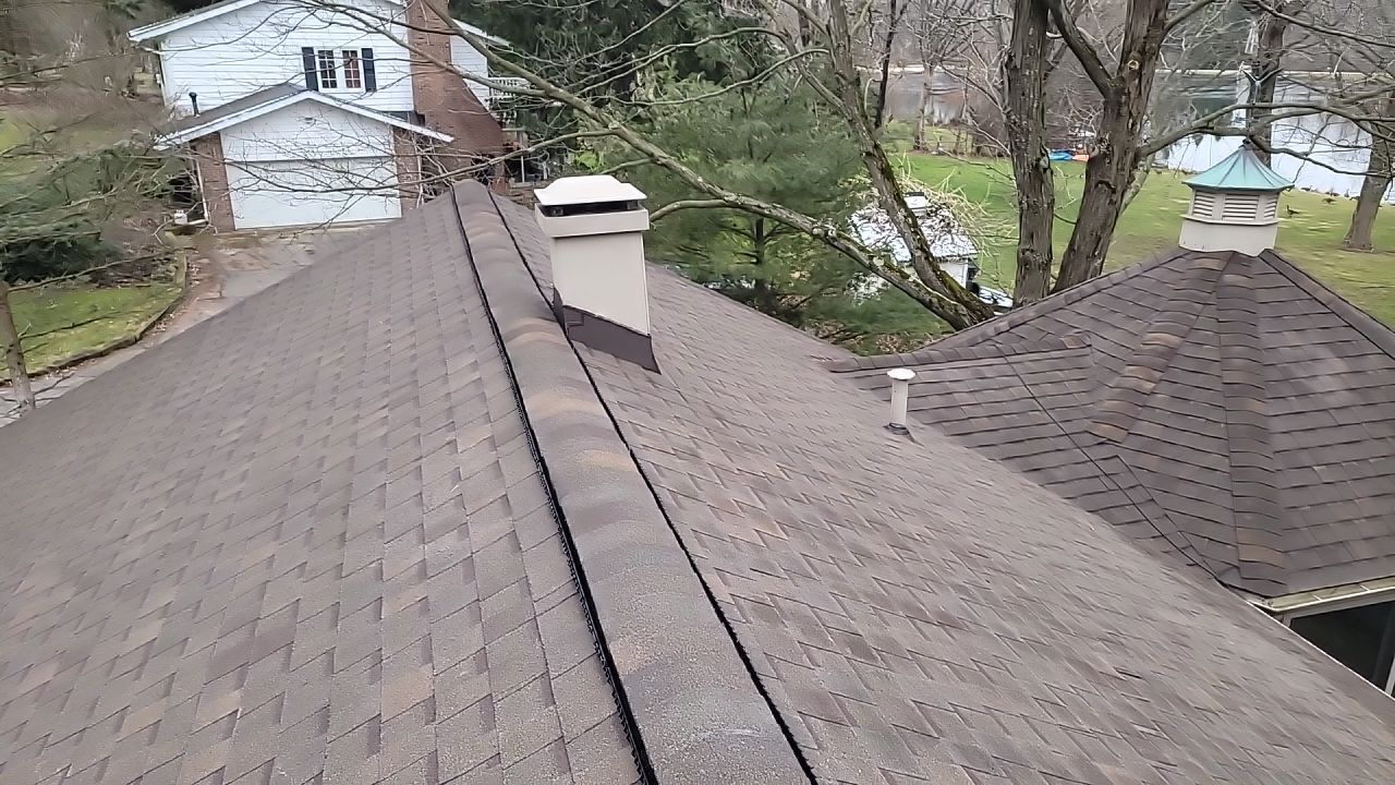 ATLAS PINNACLE HP COLOR: SCOTCHGARD HEATHERBLEND DRIP EDGE: MUSKET BROWN by Eagle Eye Roofing