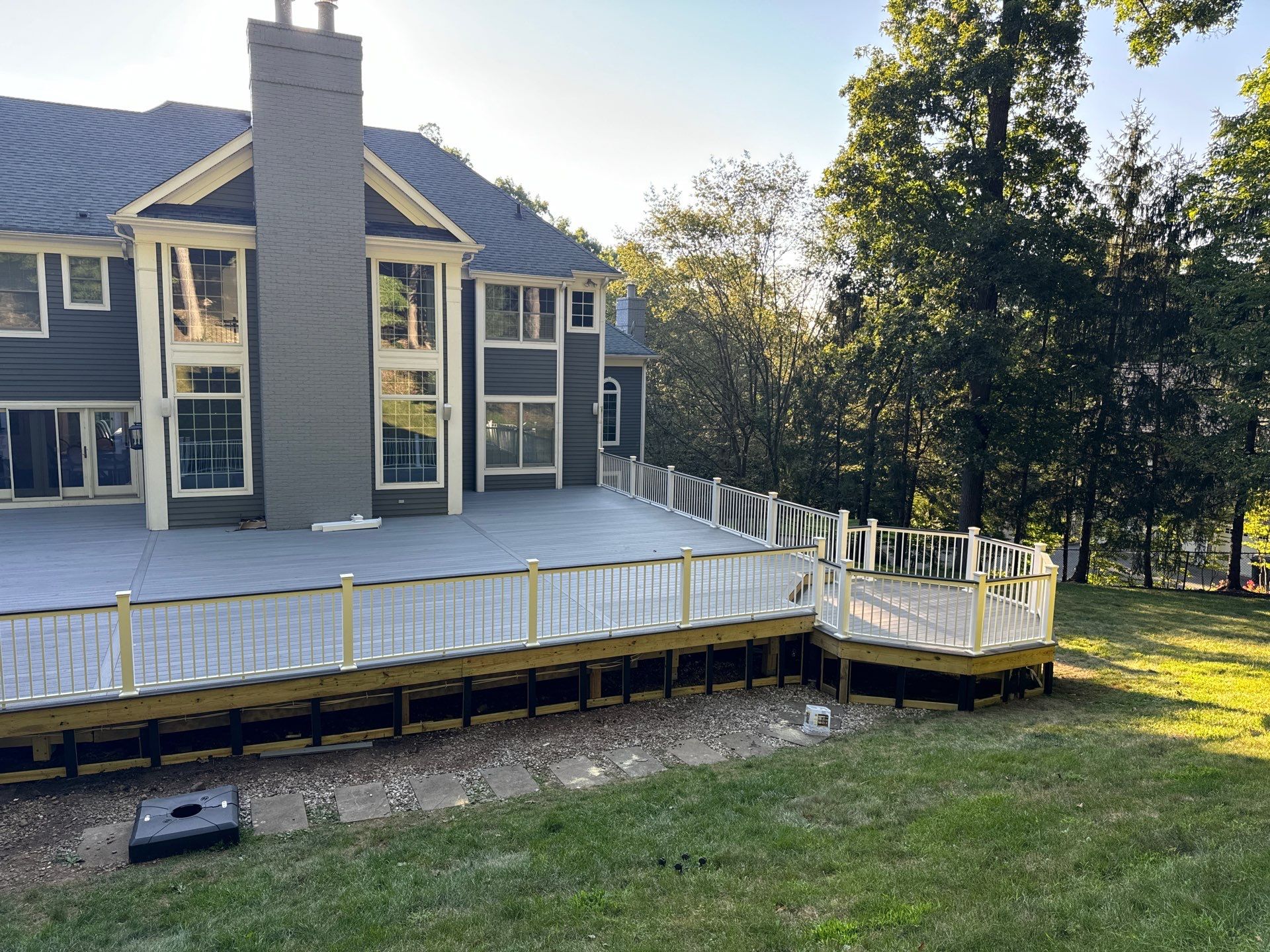 Deck Resurface with Gazebo and Bench by deck guardian