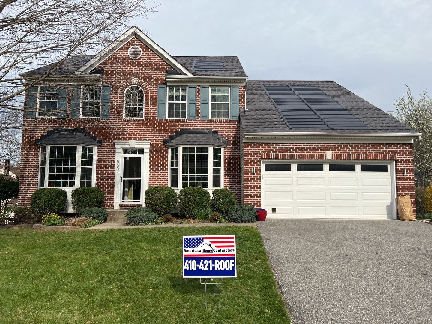 Solar Roof Replacement using GAF Timberline Solar Shingles by American Home Contractors