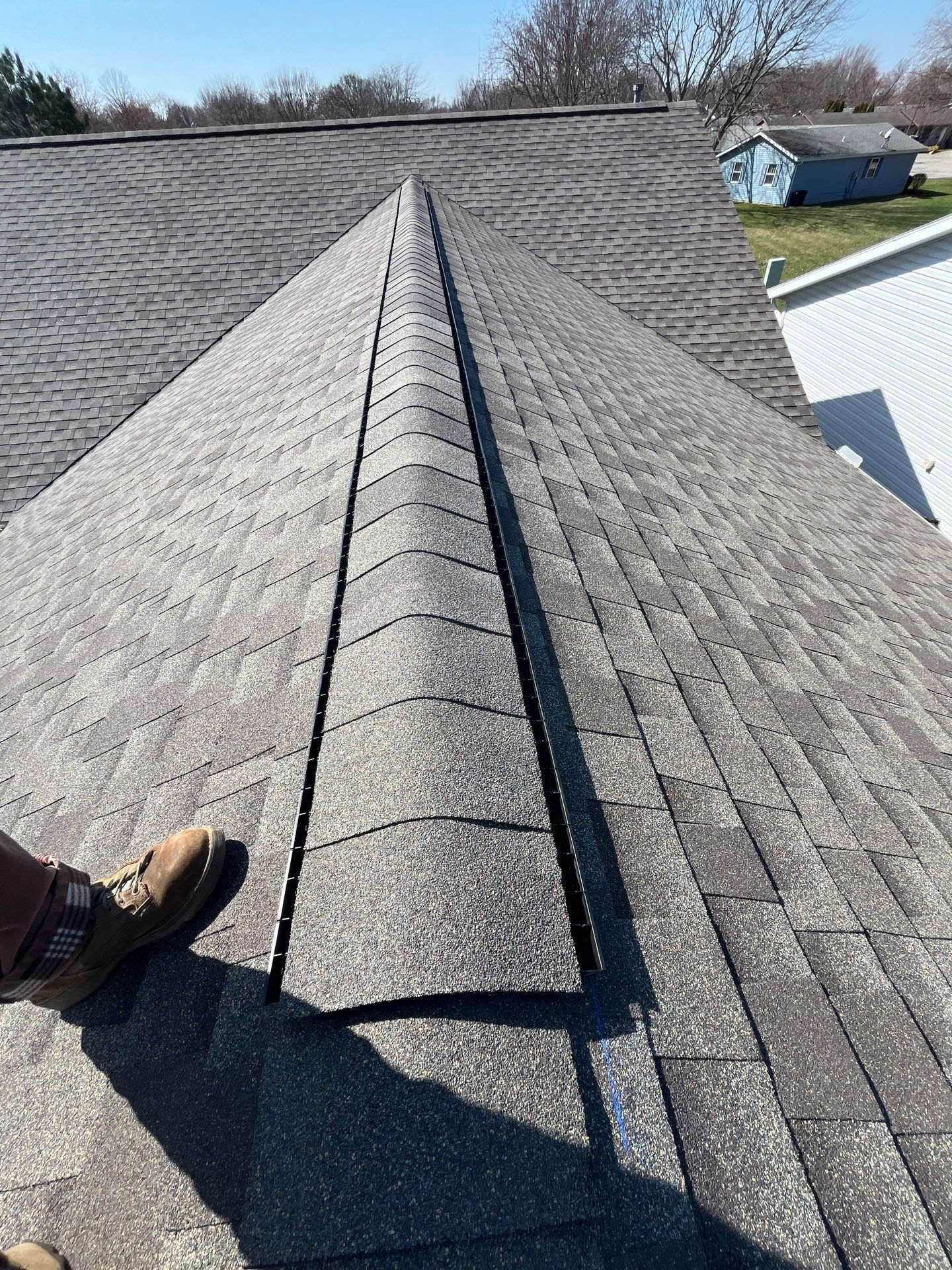 Residential Roofing Installation using CertainTeed Landmark Weathered Wood by Nitro Roofing and Construction