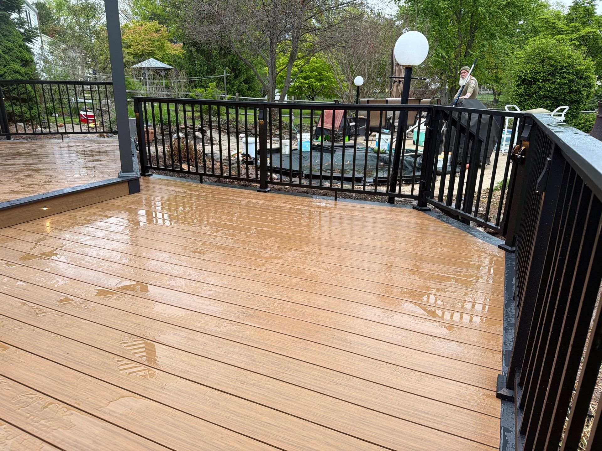 Deck Resurface In Richboro PA With Pergola by deck guardian