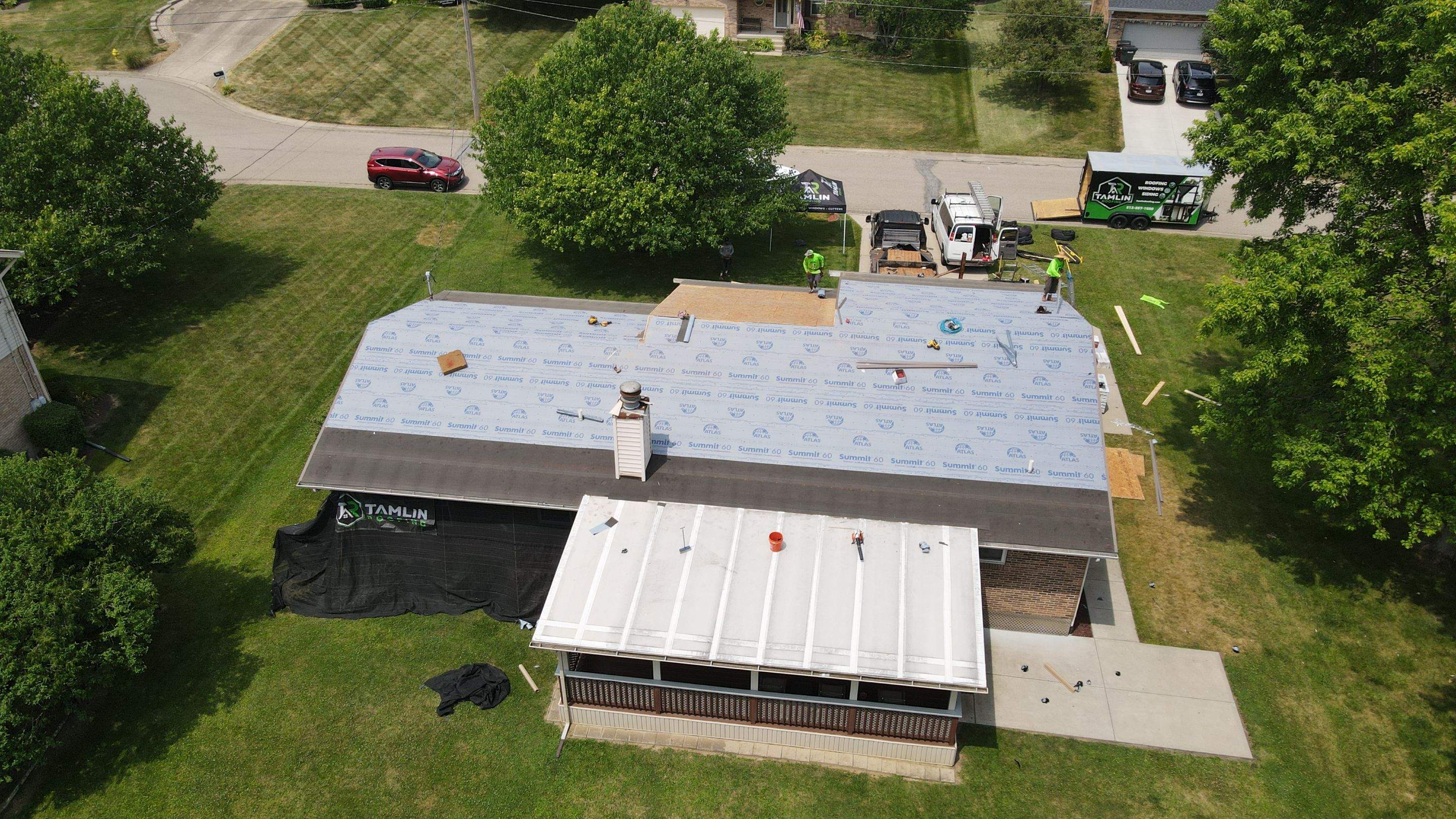 Atlas Weathered Shadow Roof Replacement by Tamlin Roofing