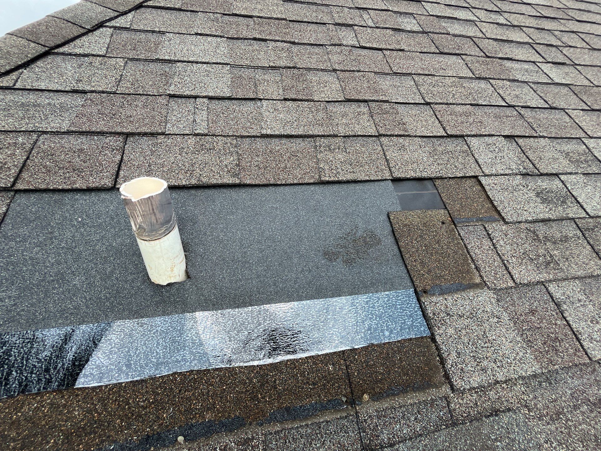 Hail Damage using Owen's Corning Duration (Lifetime) Shingles by Roof Repair Company