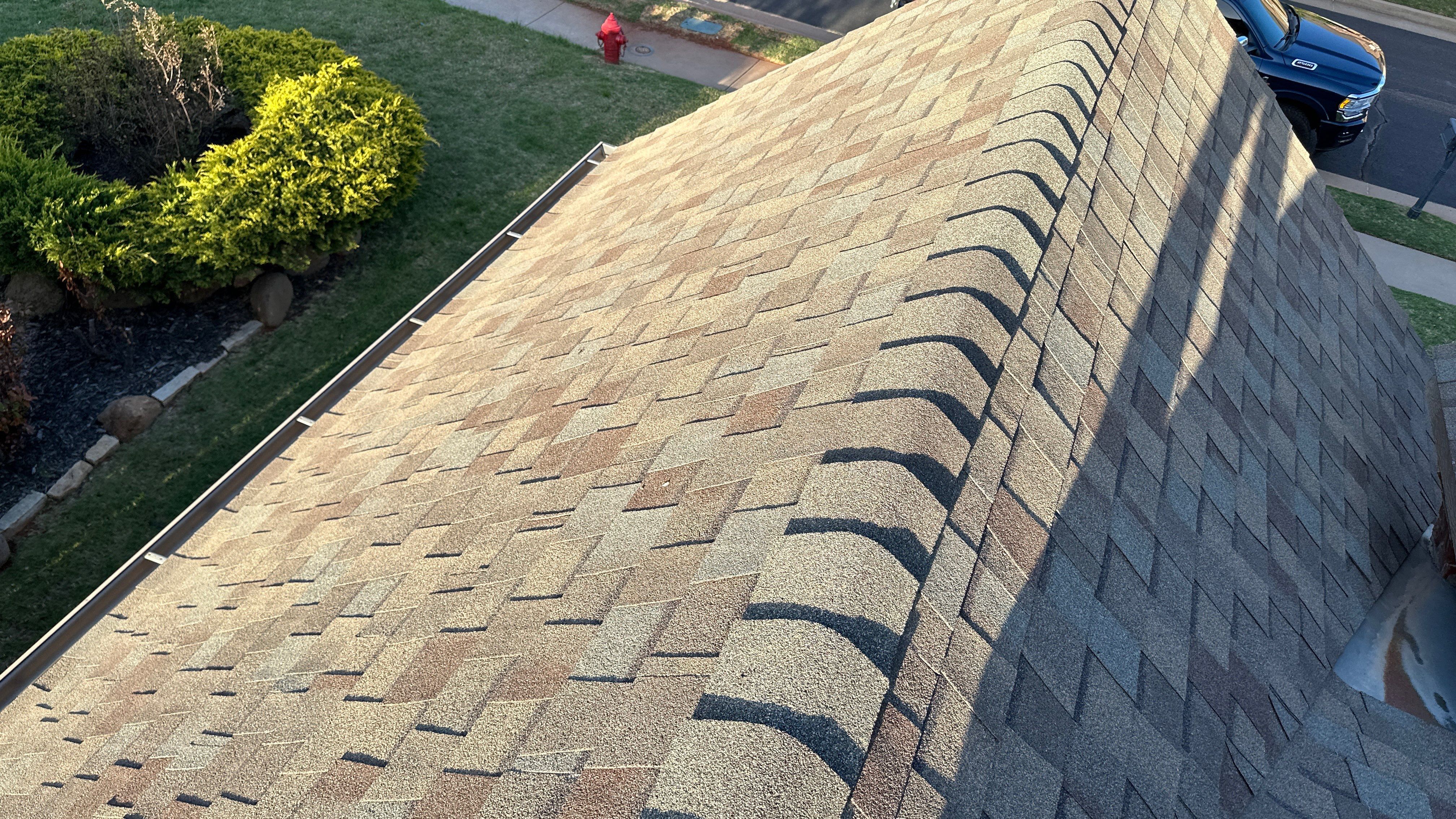 Reroof using GAF HDZ - Weathered Wood by Castillo Roofing
