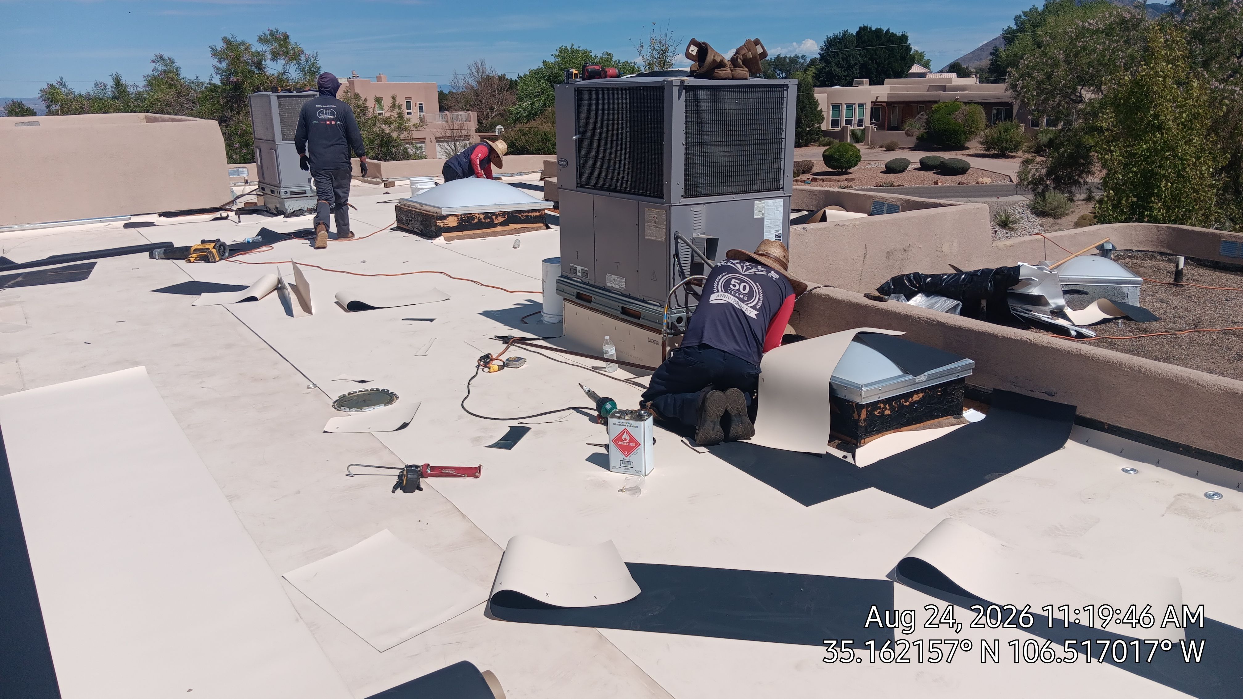 TPO Roof Replacement and Wood Repair in Albuquerque by Doyle Roof Masters Inc