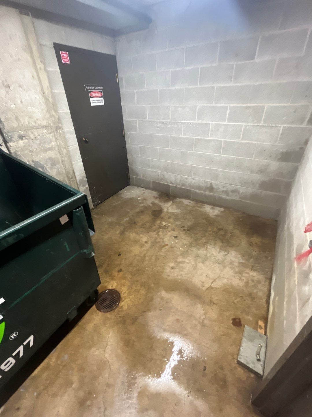 Parking garage cleaning by Northern Power Washing LLC.