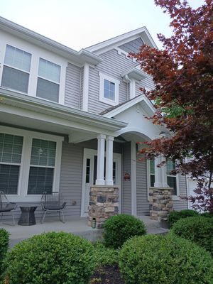 seamless aluminum gutter install in Island Lake, IL (After)