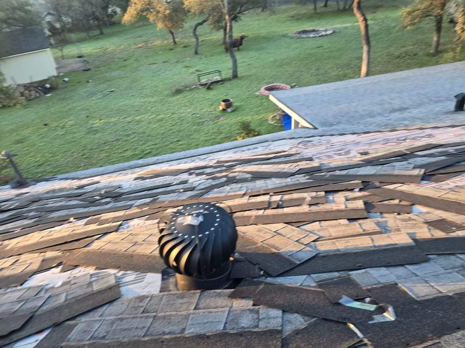 Residential Roof Replacement and Exterior Woodwork Restoration in Georgetown by Caliber Restoration LLC
