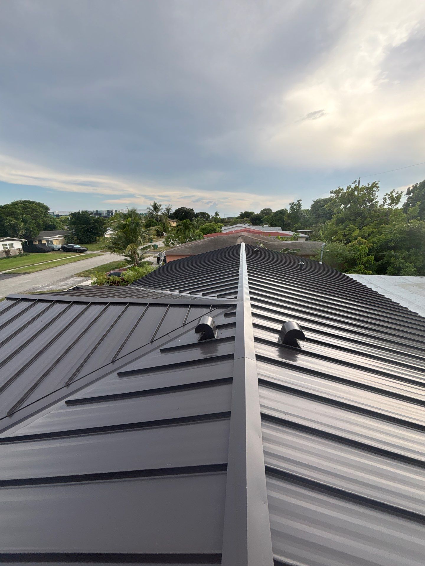 Standing Seam Metal Roof - Color Dark Bronze - Lauderhill by Art's Roofing & Construction