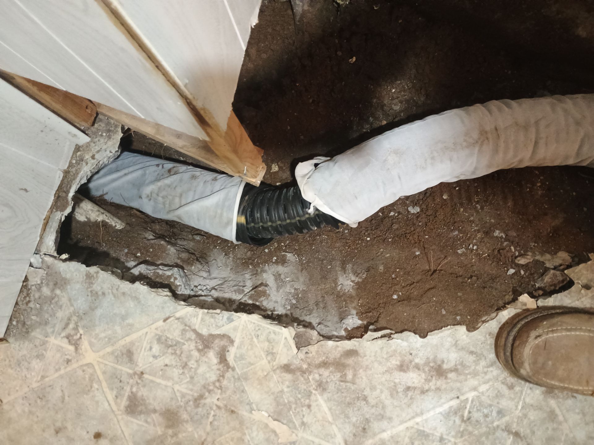 Drain Tile & a Sump Pump for our Property Management Partner by Waterproofing Northeast