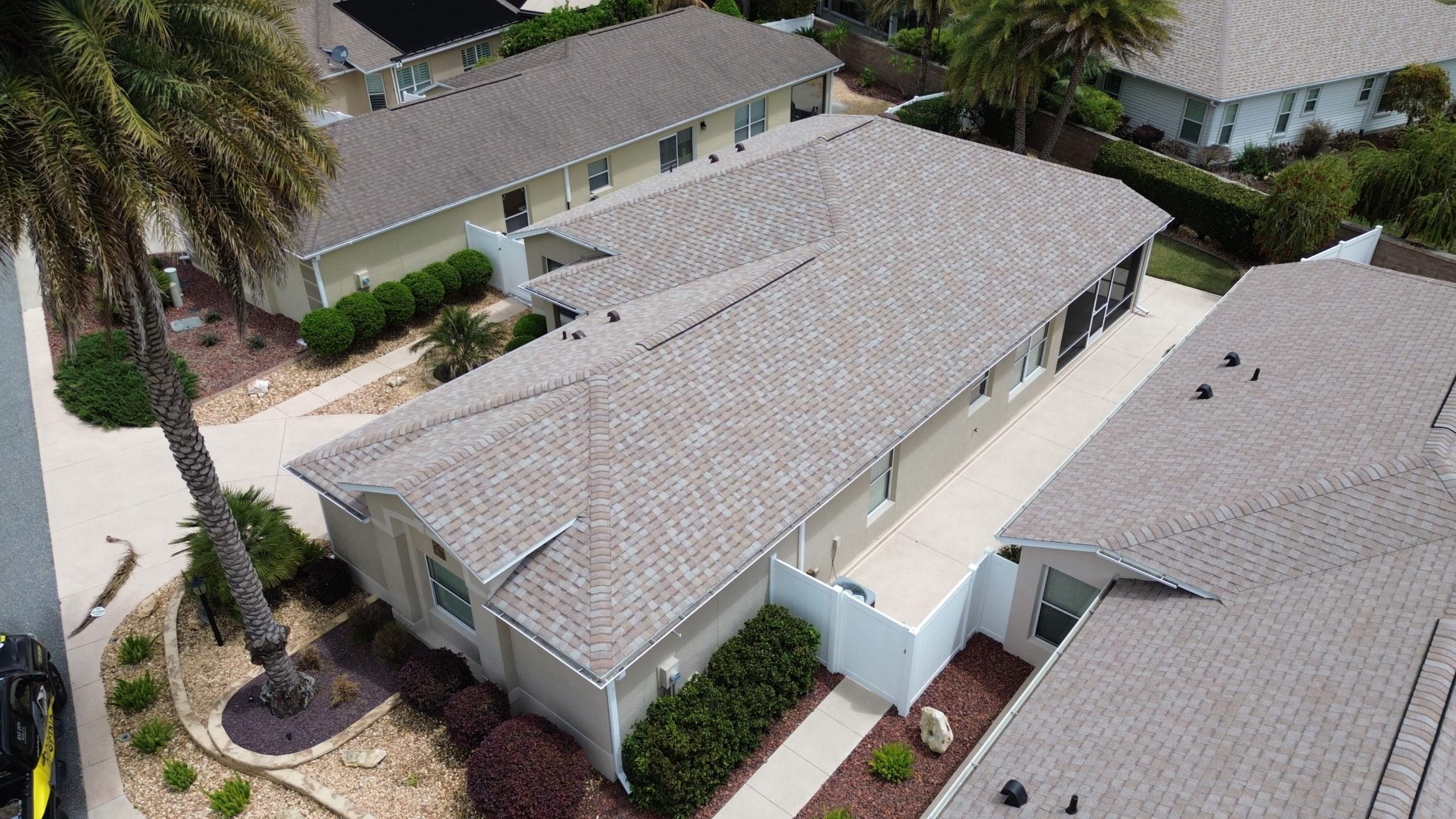 Drone pictures in The Villages  by Gold Key Roofing
