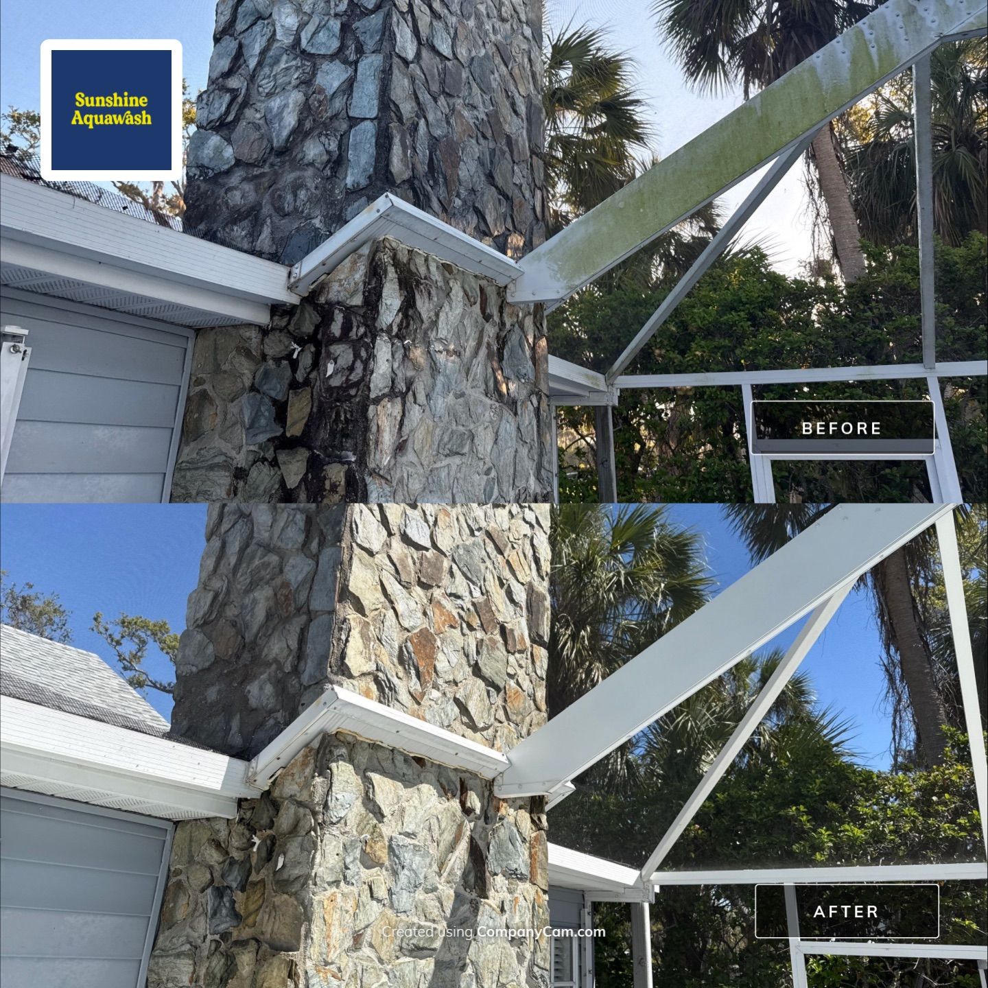 🏡 From Green to Clean! 🌊 Epic House & Pool Cage Cleaning on the Manatee River | Ellenton, FL 💦 by Sunshine AquaWash