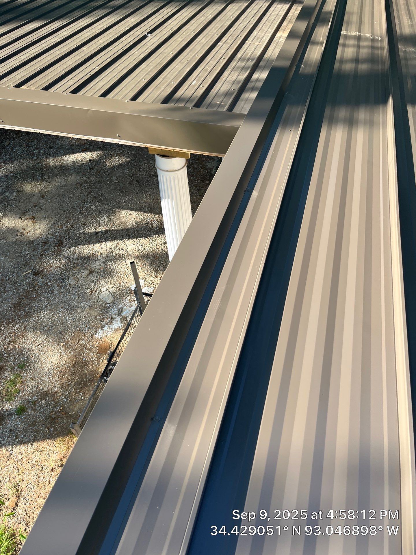 Standing Seam Metal Roof and Gutter Installation in Hot Springs by Temple Roofing and Exteriors