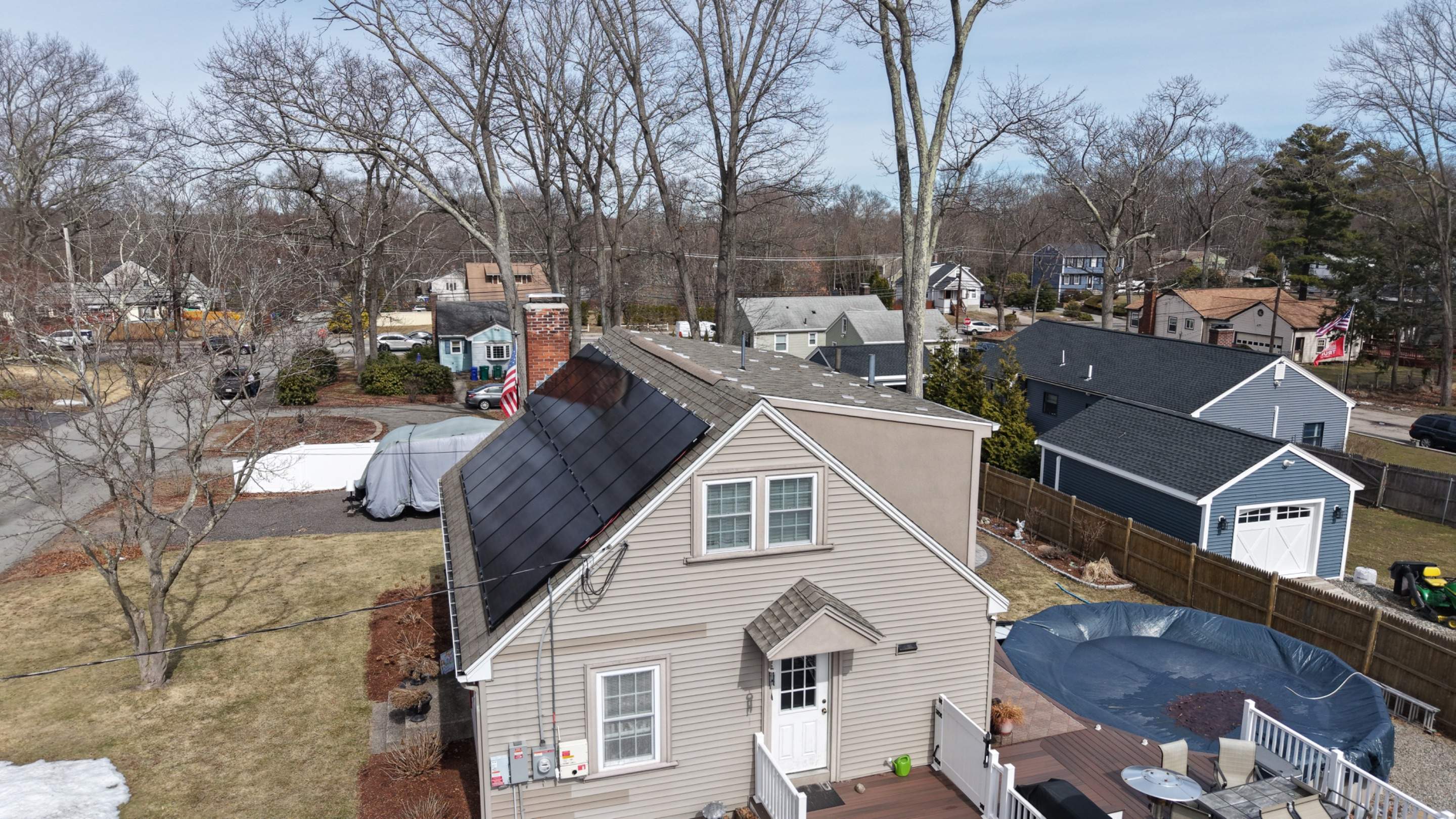 Solar Panel Removal & Full Roof Replacement – Owens Corning Duration, Desert Tan by JOHNNYS PRO