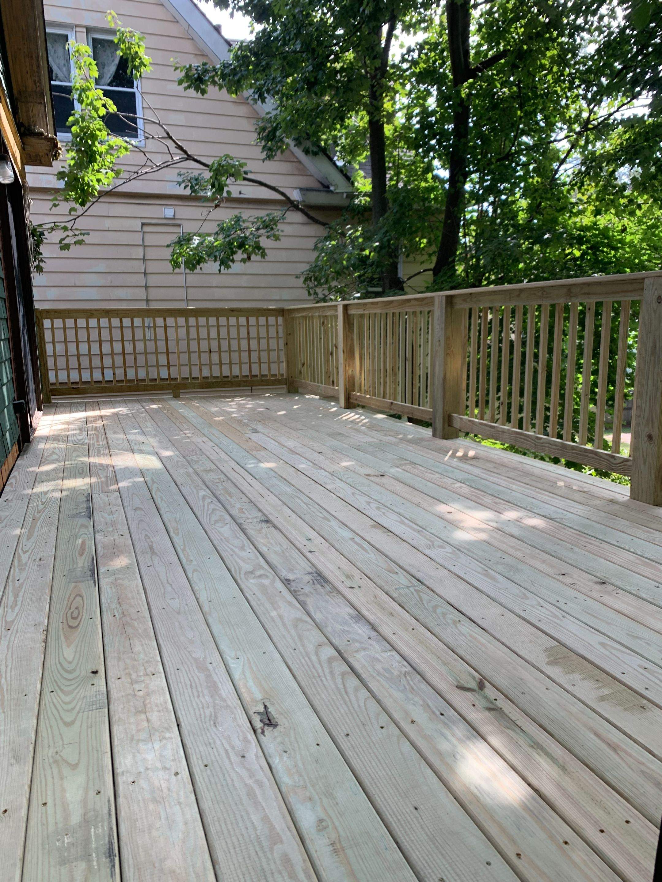 Deck Installation using EPDM substrate by A Plus Exterior