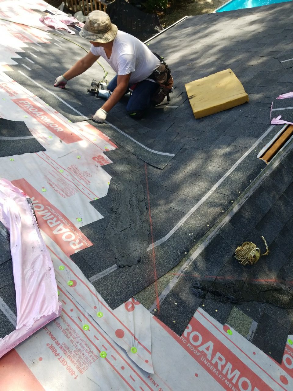 Residential Roofing Installation using Roof Replacement by American Roofing & Construction LLC