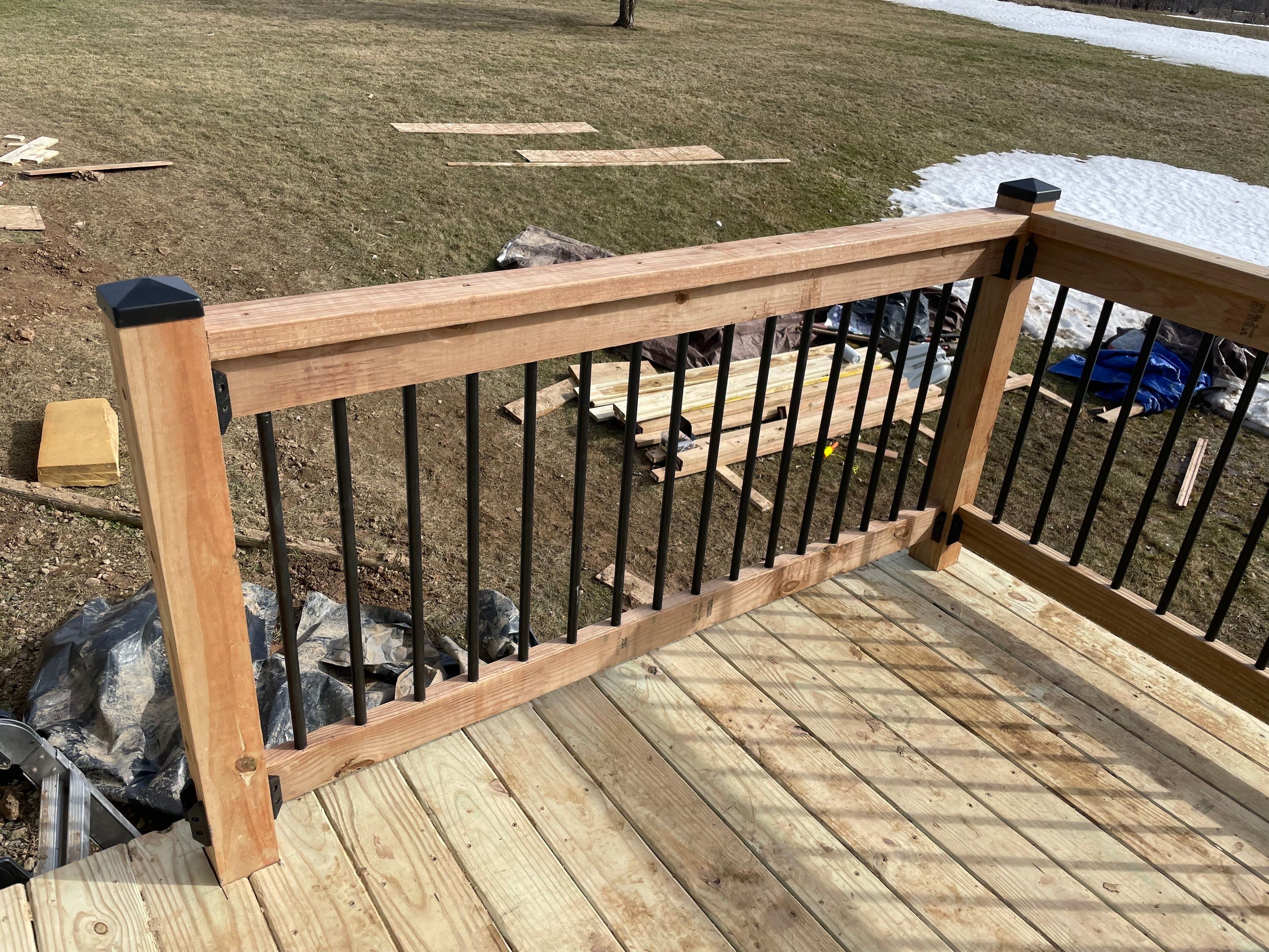 Deck Installation using Treated Lumber by Avalon Roofing and Exteriors