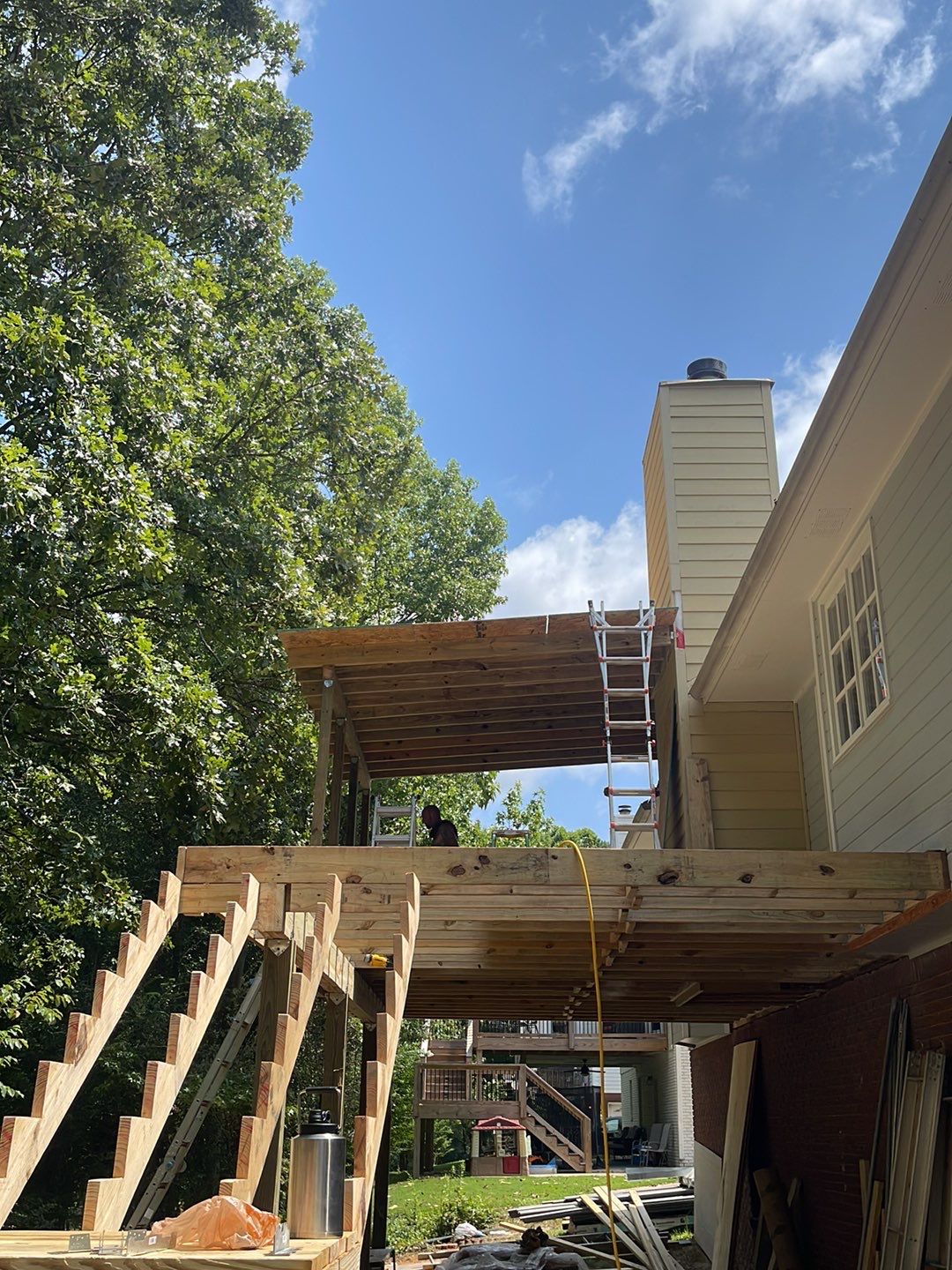 South Trace Lane - Deck Installation and Chimney Repair by Pillar and Pine