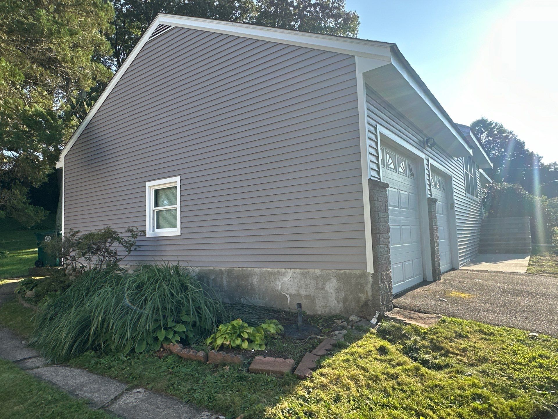 Siding Installation using CertainTeed Monogram Vinyl Siding - D4 - Granite Gray by A Plus Exterior
