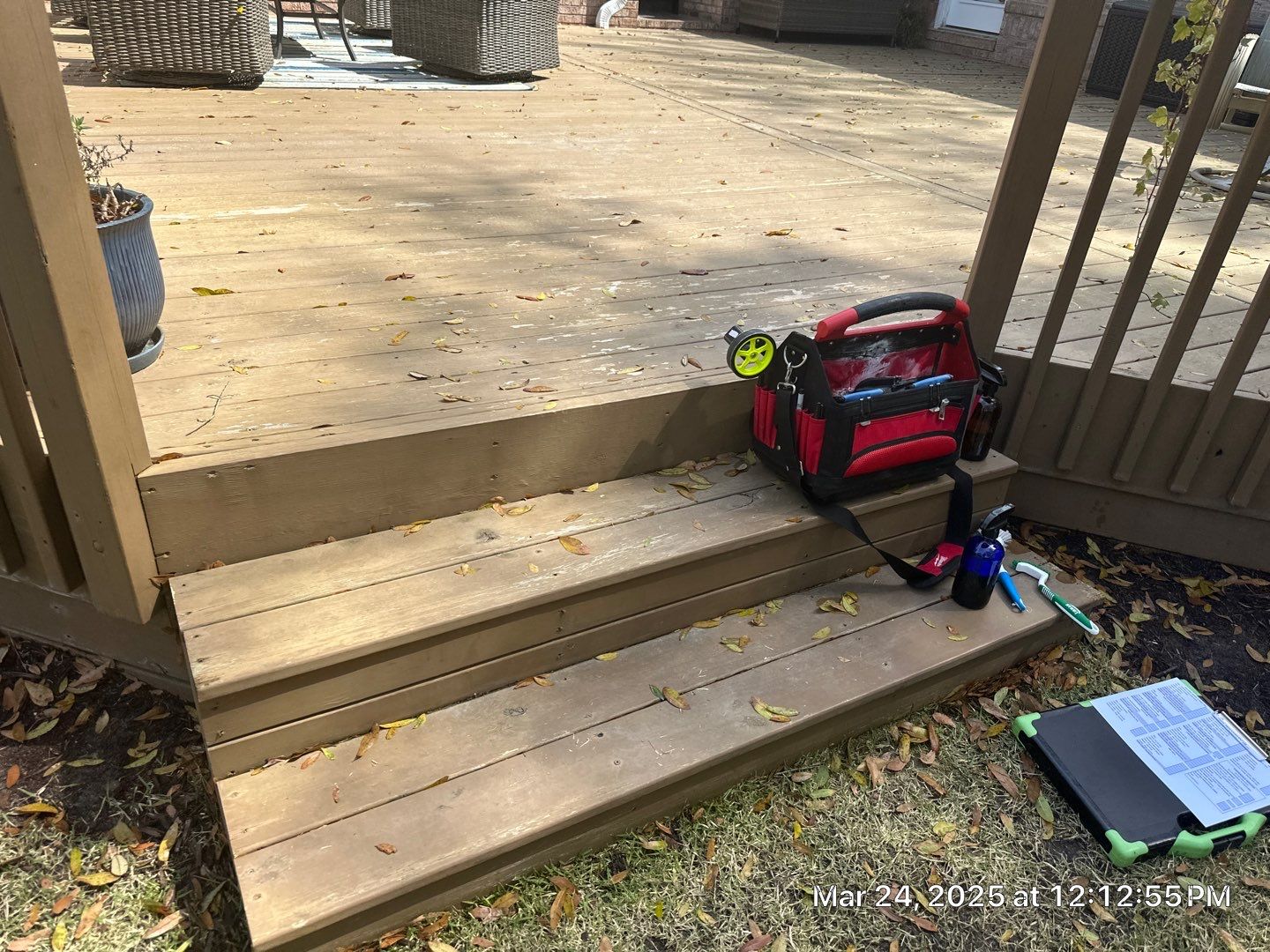 Wood Deck and Rails Using Wood Sealant by DuraSeal