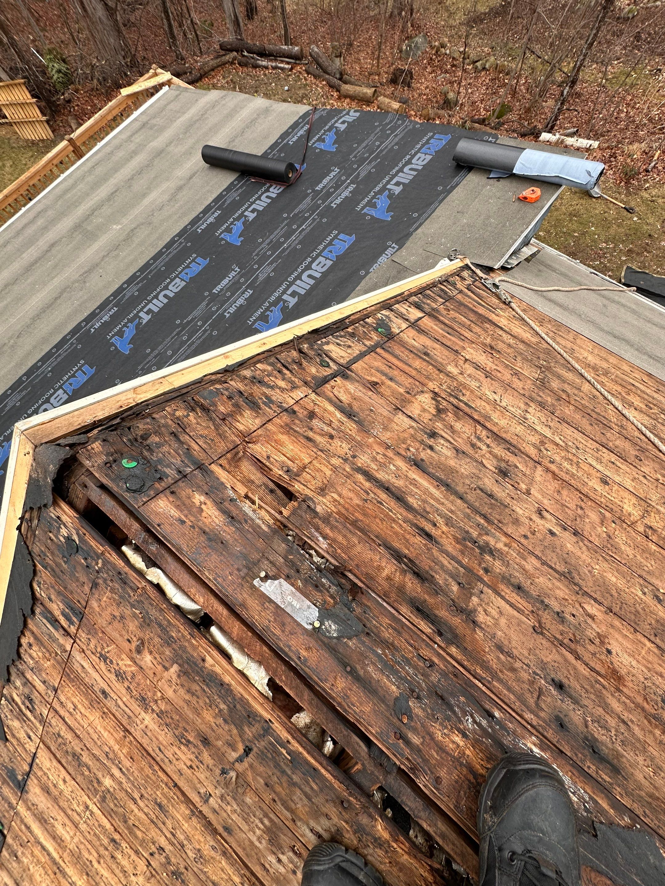 Project in Barrington, NH by Tall pine roofing