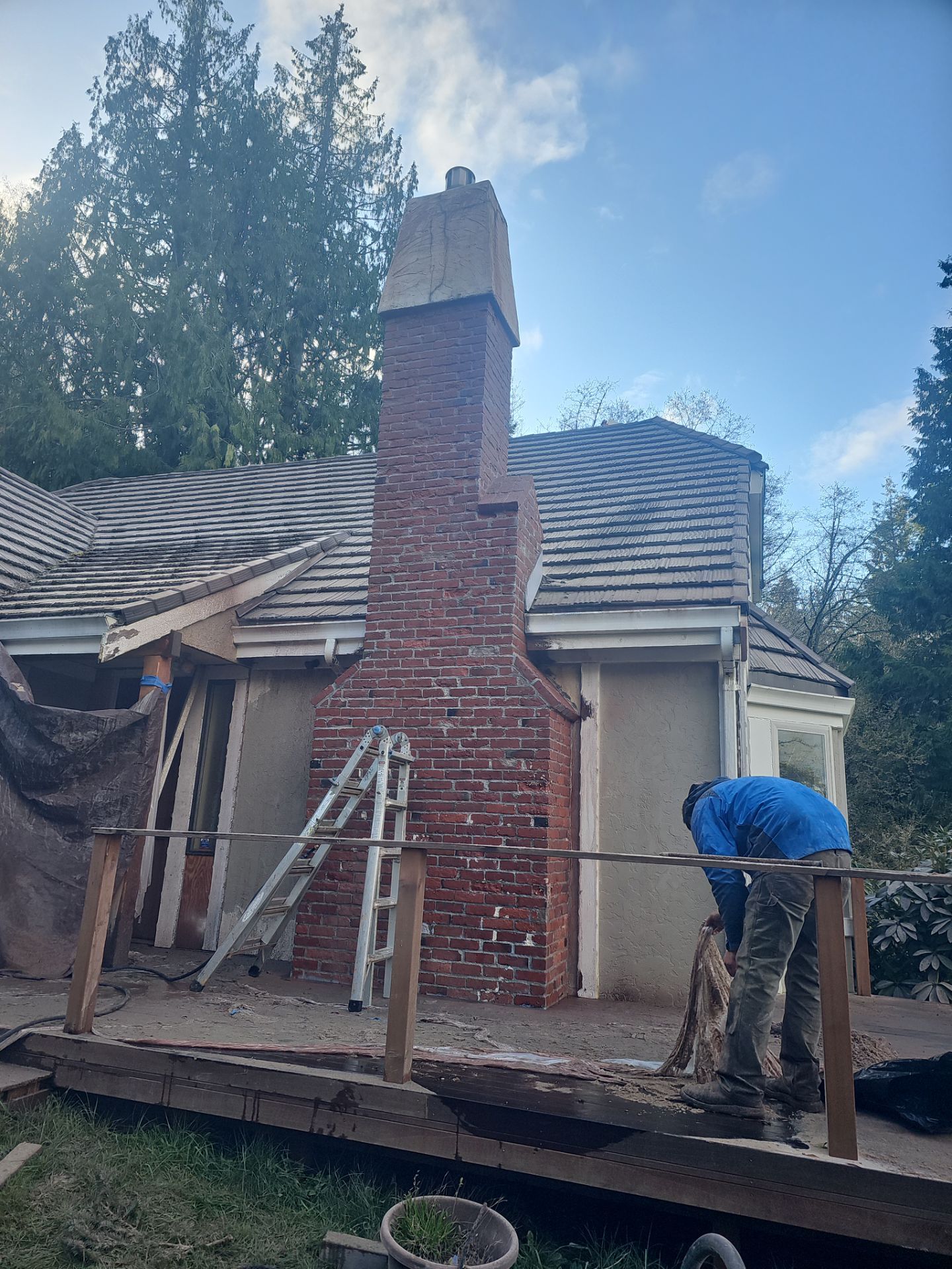 Sandblasting Chimney | Sammamish  by Jireh Asphalt & Concrete Inc 