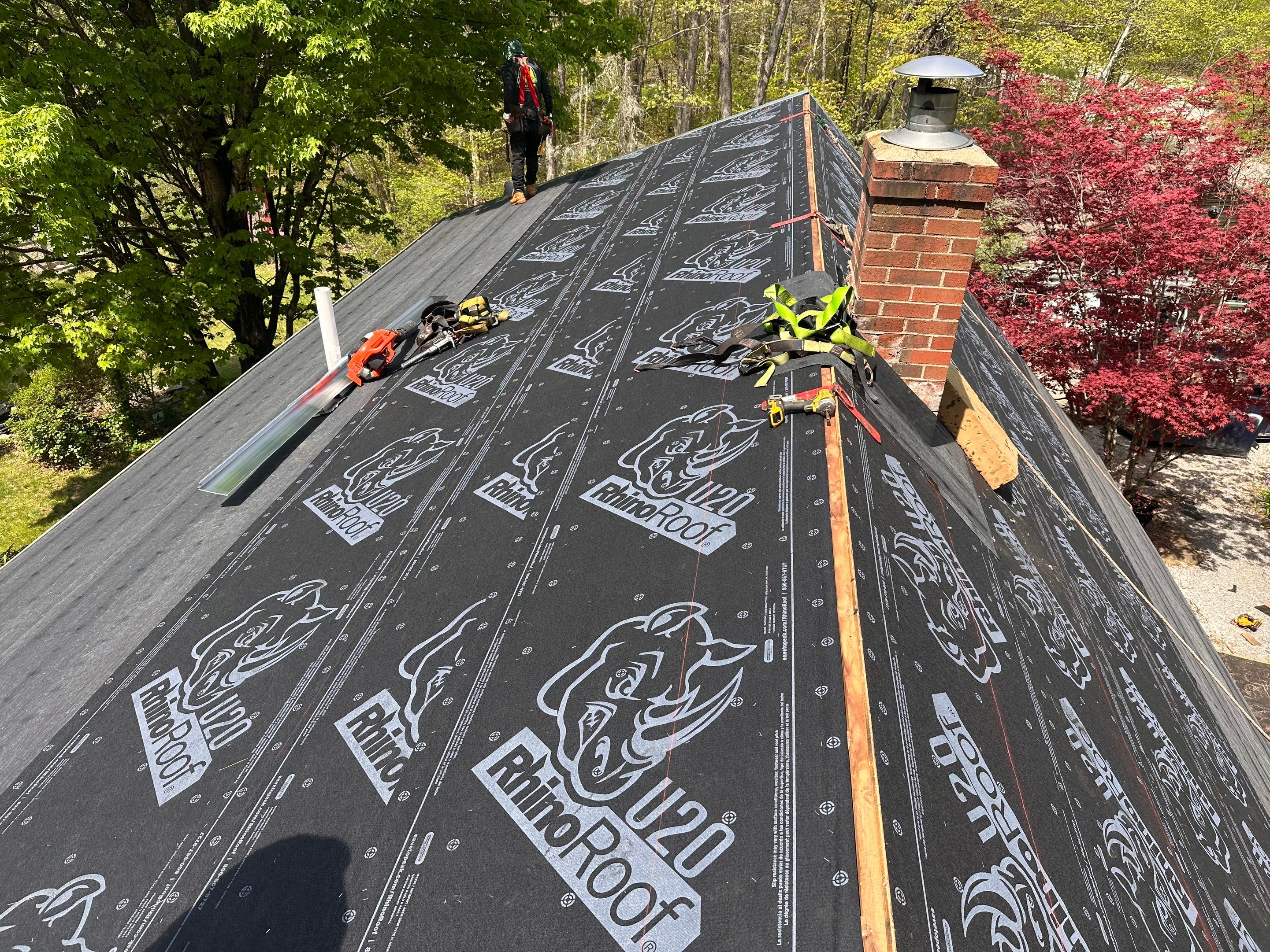 🏡 Full Roof Replacement & Chimney Reflash – Epsom, NH by Tall pine roofing