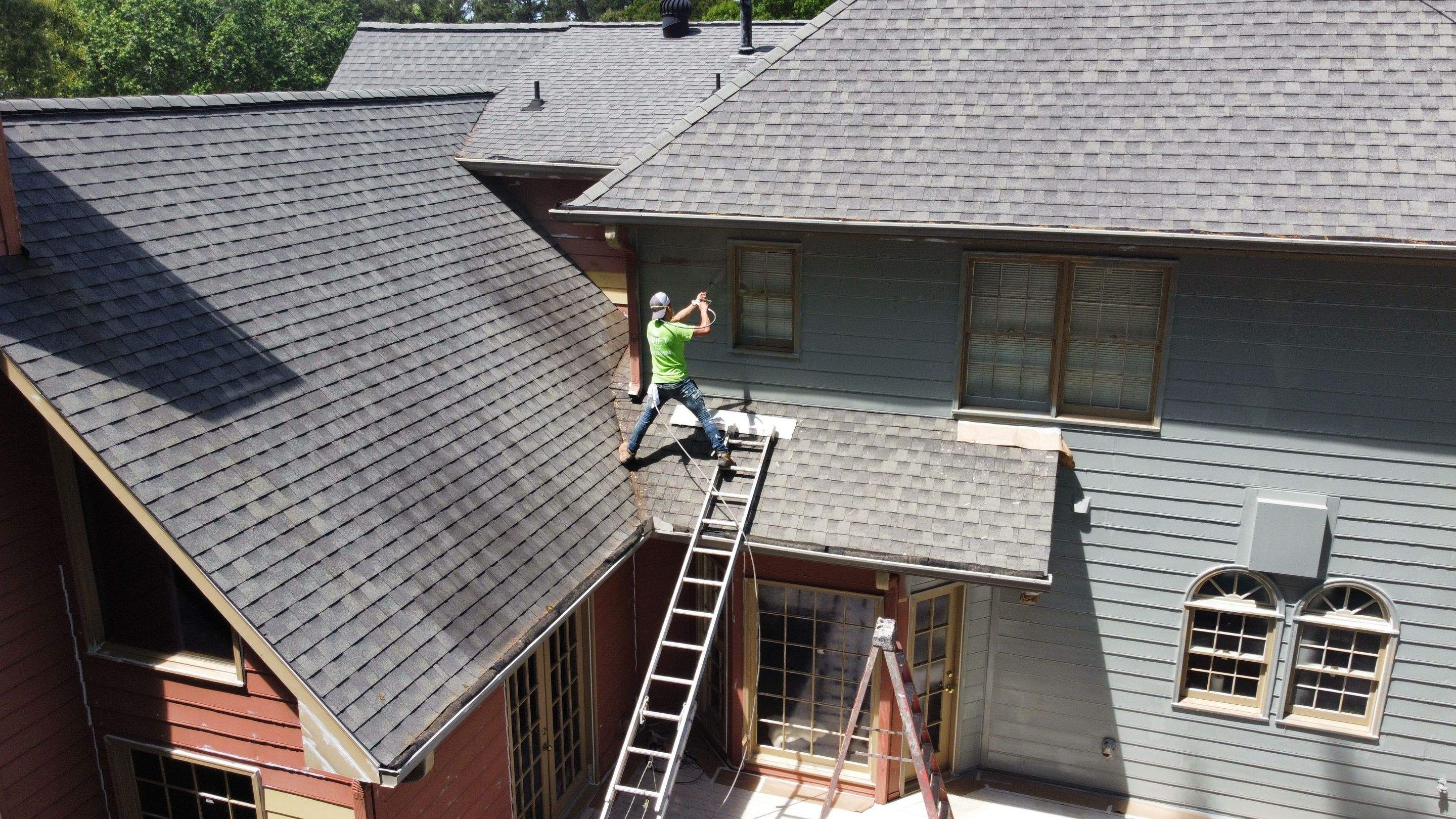 Full Exterior Home Repainting and Trim Refinishing in Roswell by Swift Home Renovations