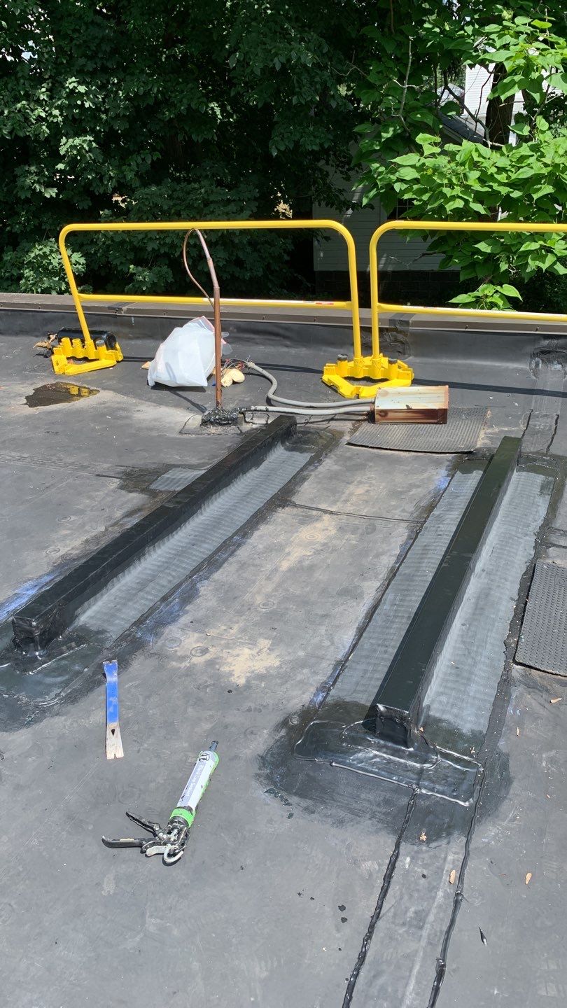 Commercial Roofing Repair using EPDM  by A Plus Exterior