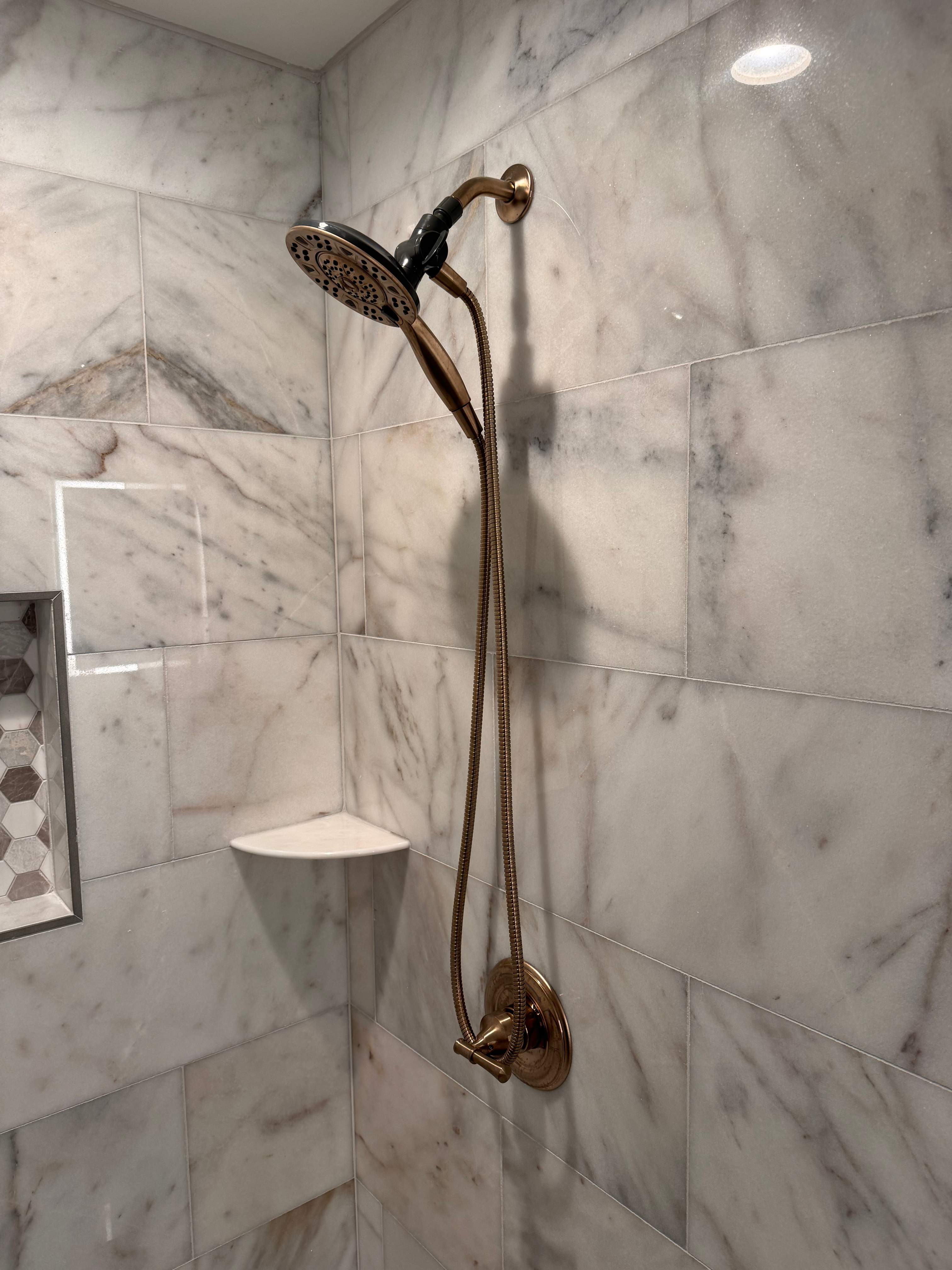 Master bathroom renovation by Prudencio