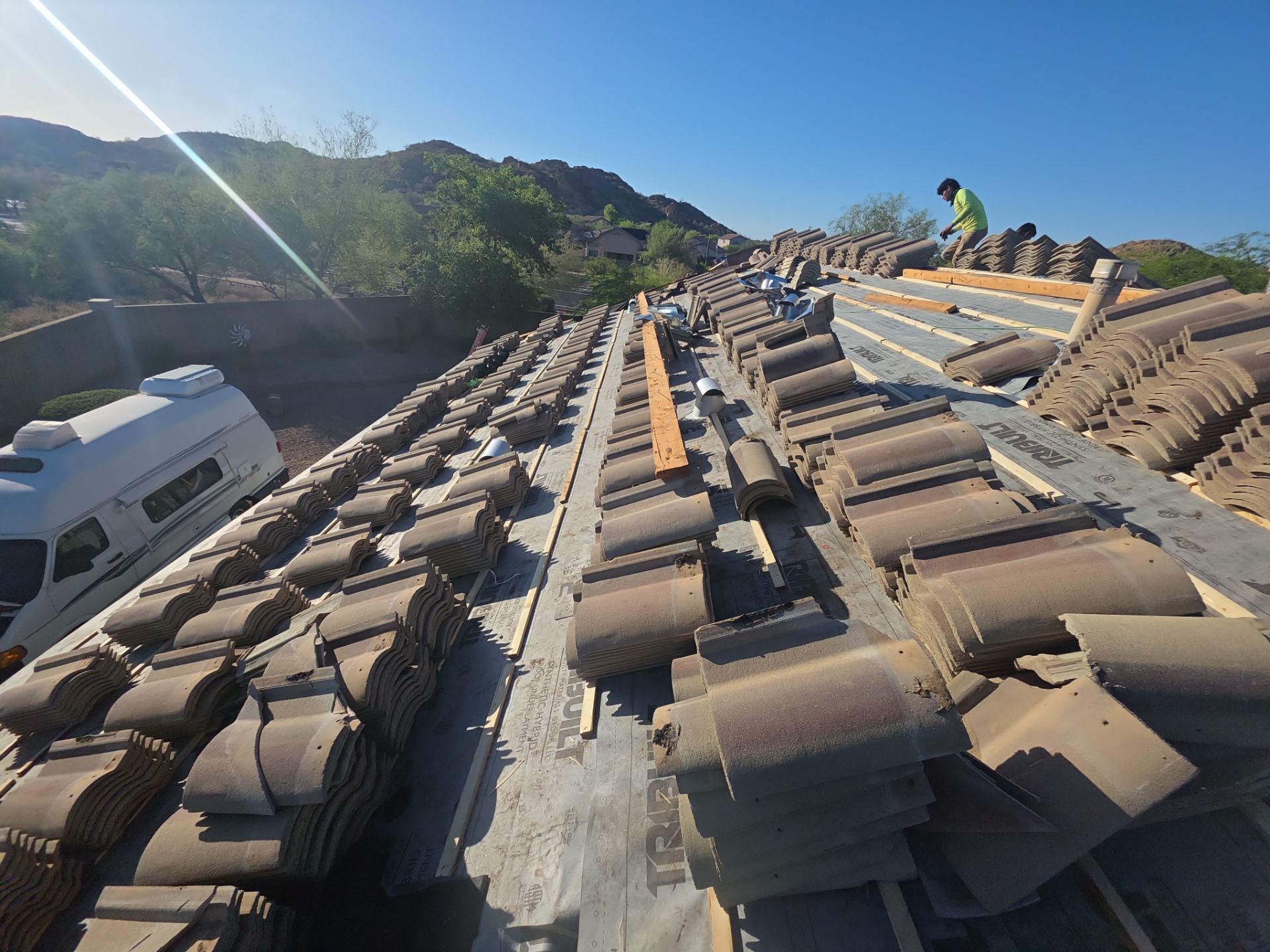 Tile reset in Gold Canyon, AZ by Weather-Tite Roofing