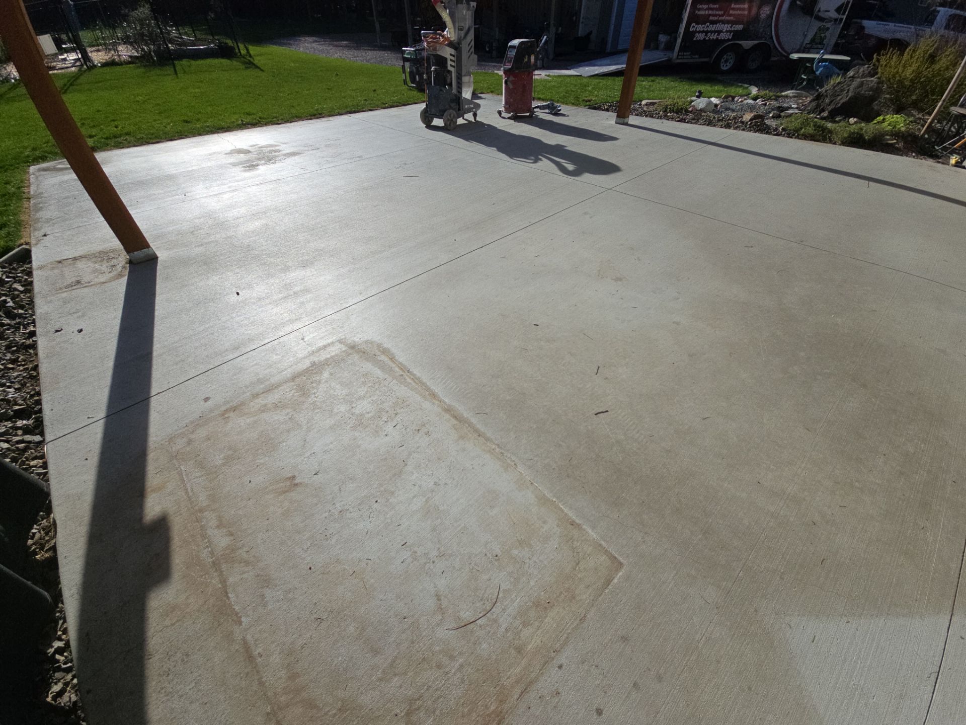 Patio Transformation using Mt Everest by Croc Coatings, LLC