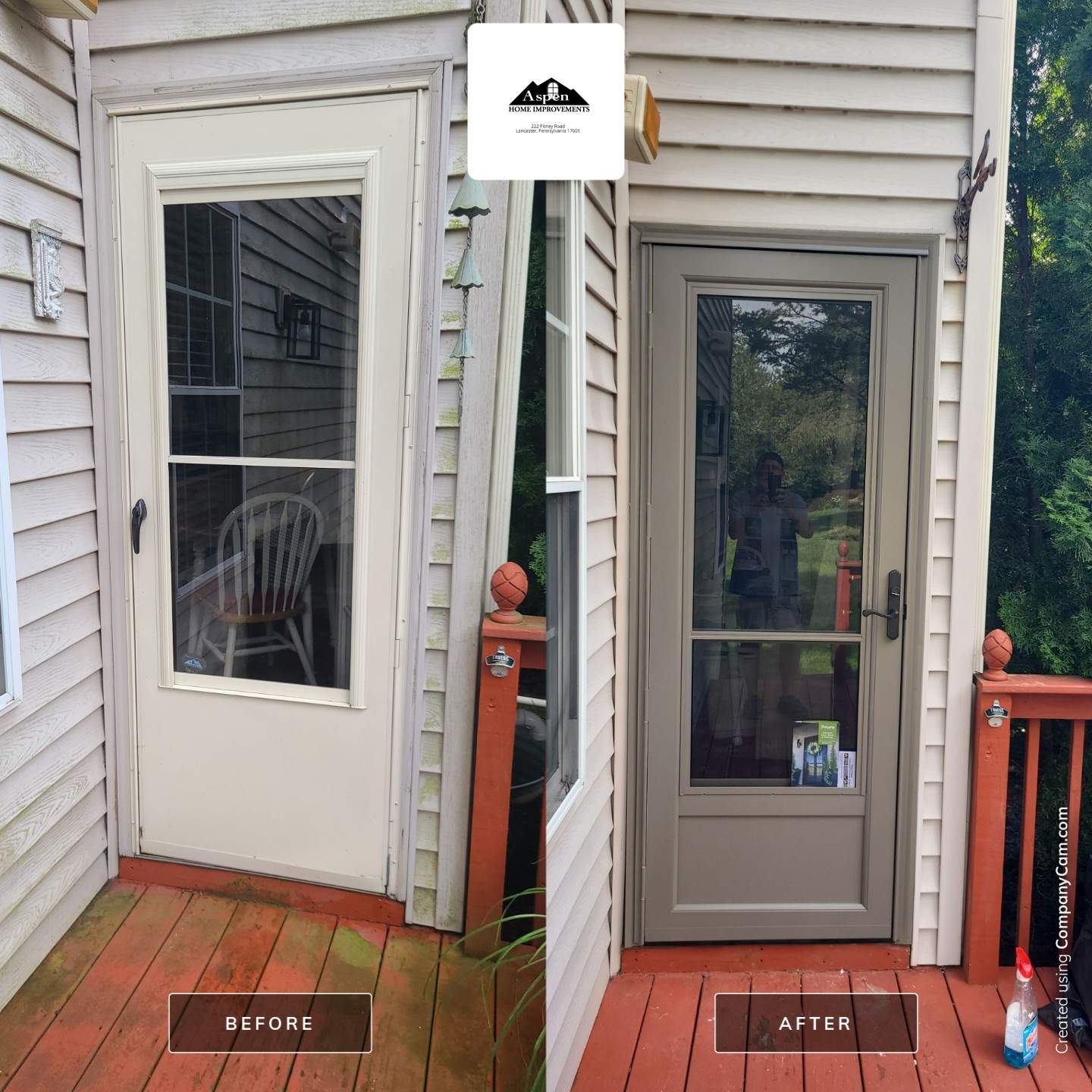 Provia Entry Door and Storm Door by Aspen Home Improvements