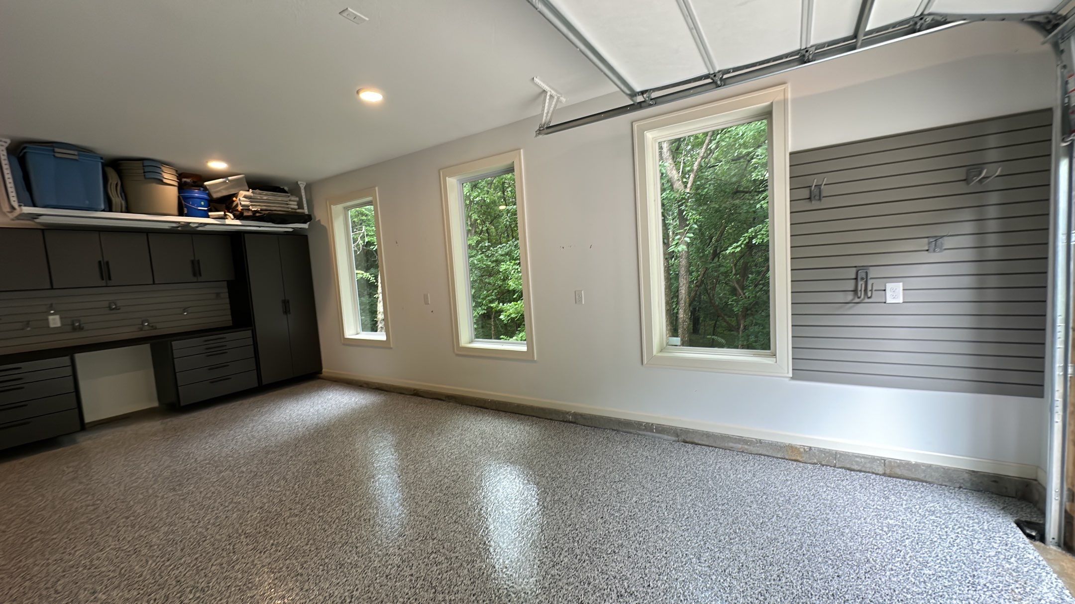 Will W. got his dream garage with a Banner Garage Floor and Cabinets  by Banner Garage