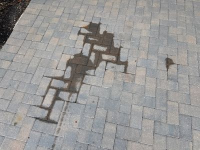 Oil Stain Removal on Pavers – Trevesta Community, Palmetto, FL 🏡✨