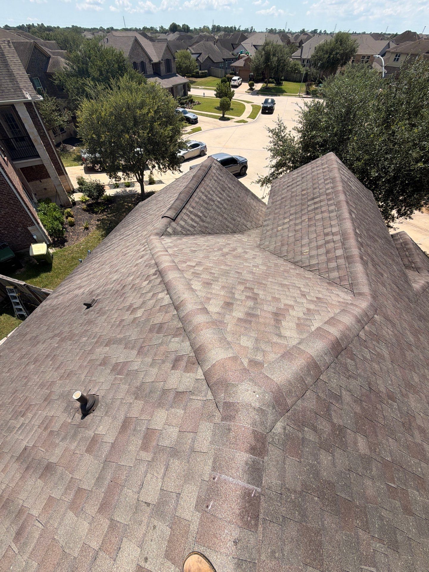 Asphalt Shingle Roof Inspection and Damage Assessment in Houston by Good Vibes Roofing
