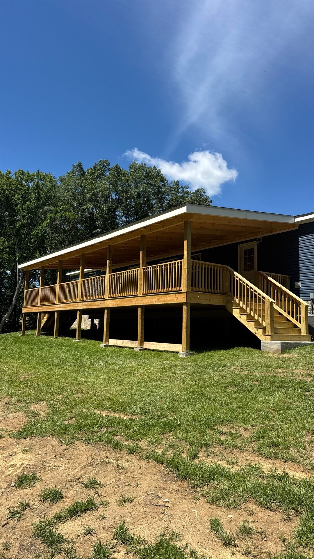 Custom Covered Deck and Porch Construction in Ronceverte, West Virginia