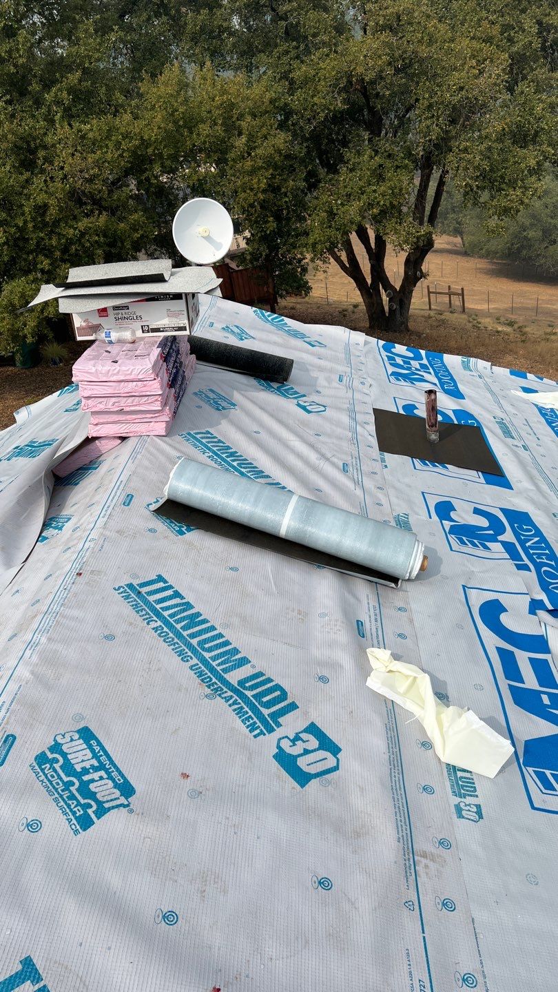 Gutters and new Roof by Byers Enterprises 