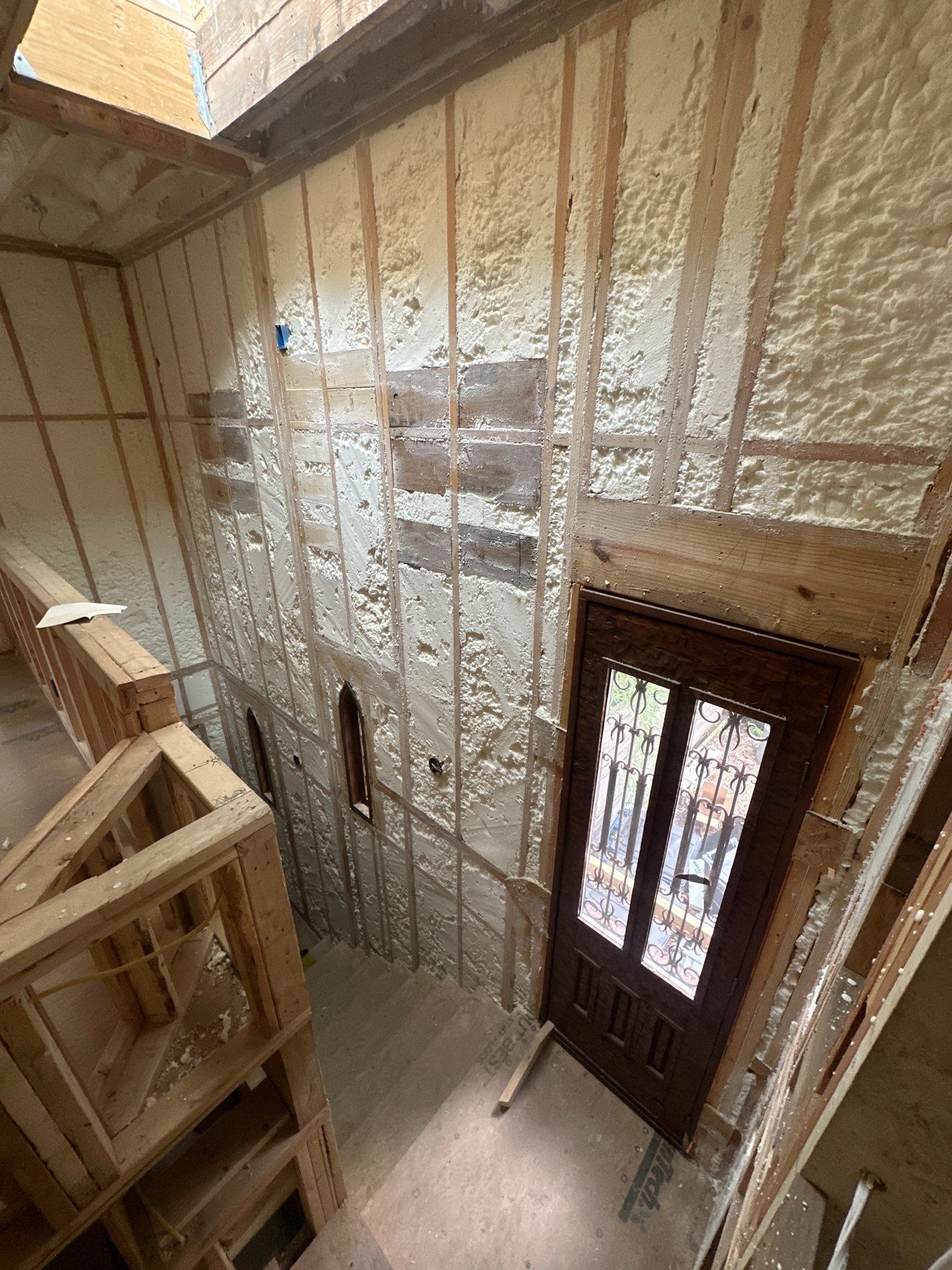 We spray foamed this beautiful and very unique custom home in Dallas by Apex Insulation Solutions